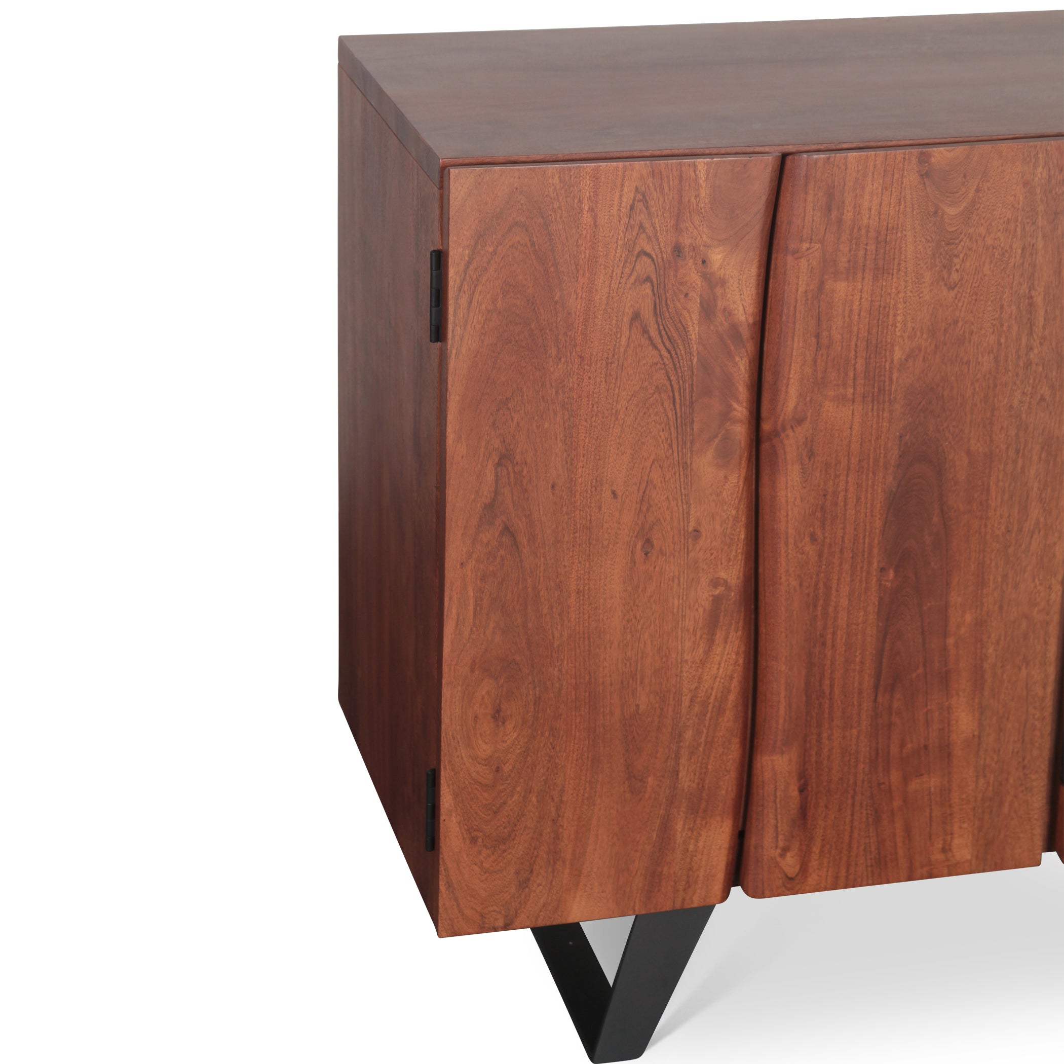 68" Raw Walnut Acacia Wood Sideboard