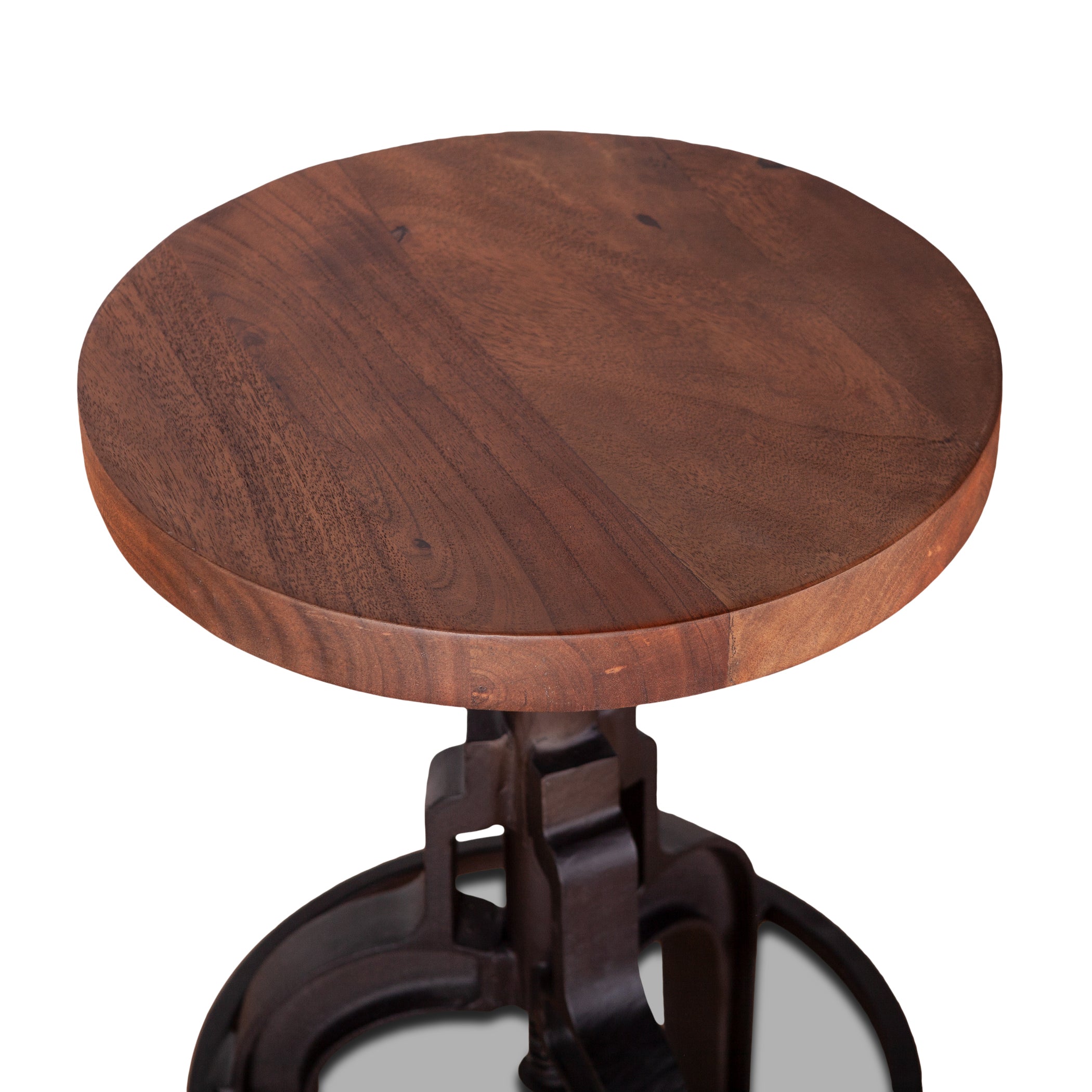 14" Raw Walnut Adjustable Stool