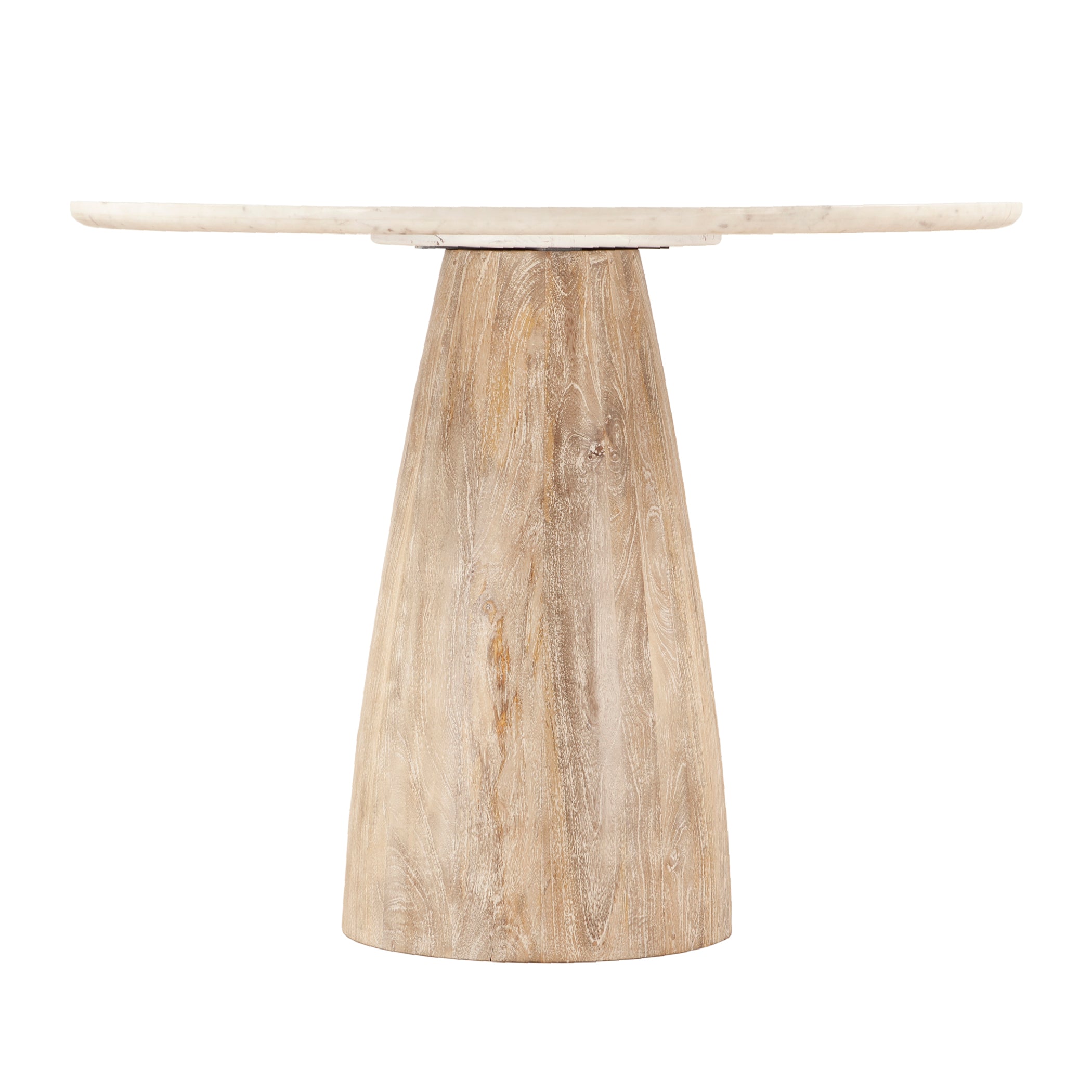 48" White Marble Gathering Table