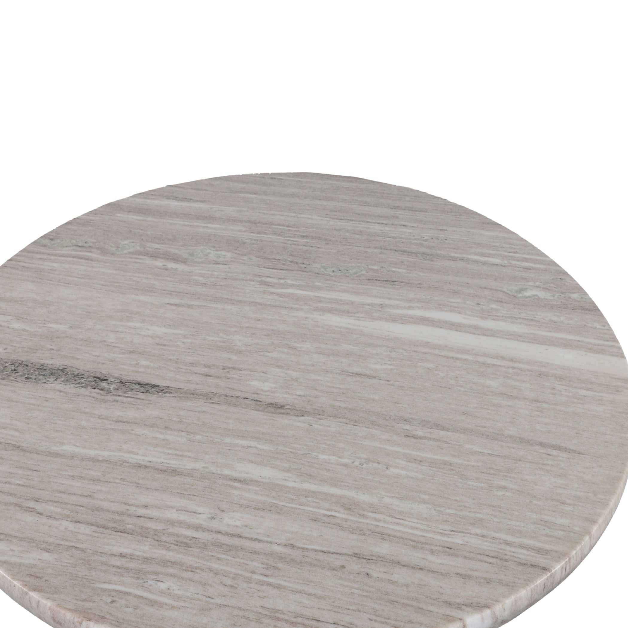 48" Brown Lajaria Marble Round Dining Table