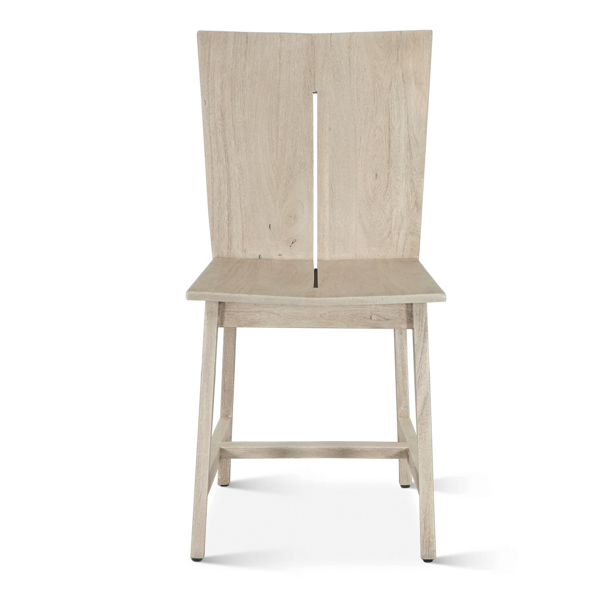 18" Matte Driftwood Wood Dining Chair