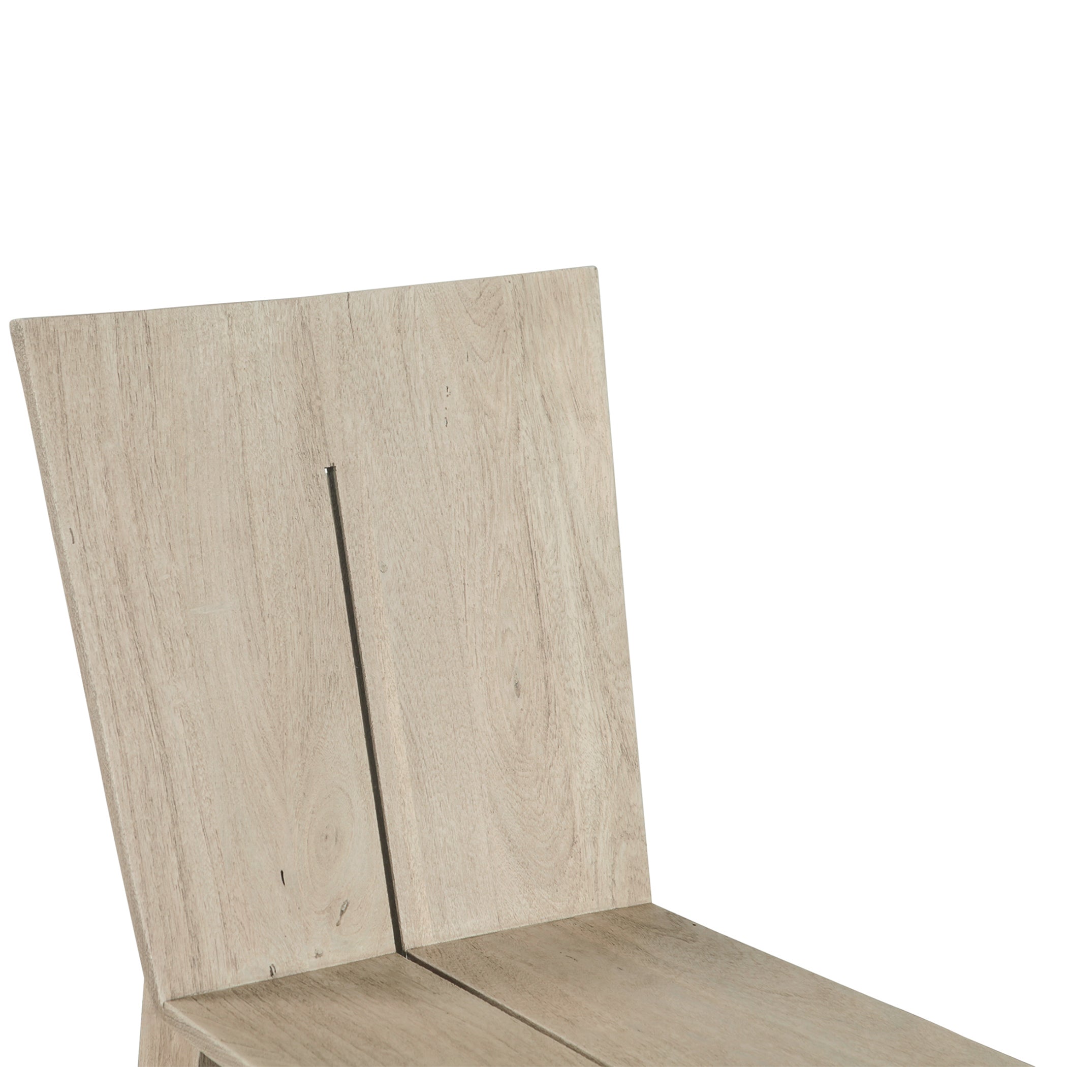 18" Matte Driftwood Wood Dining Chair