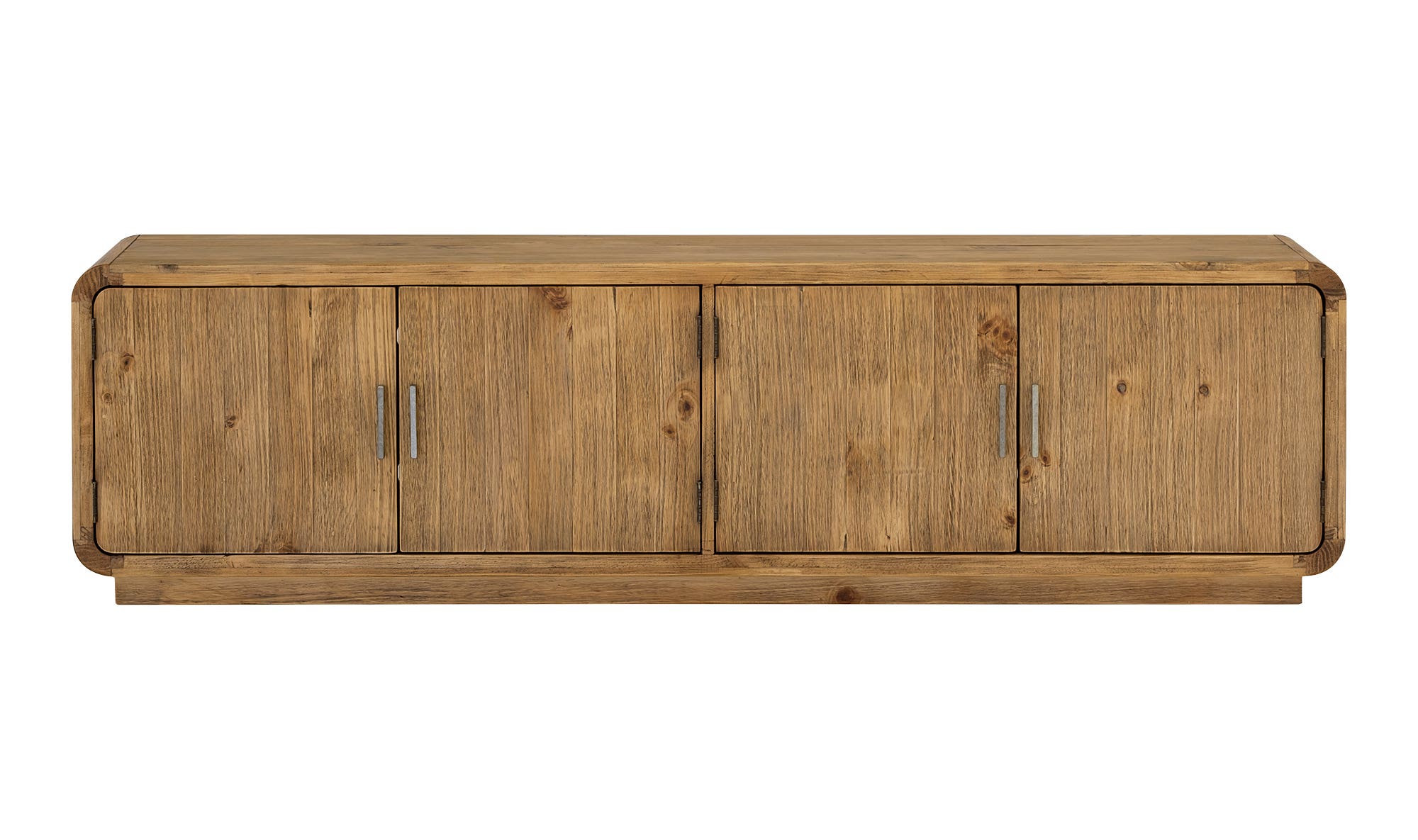 78.75" Rustic Blonde Wood Cabinet