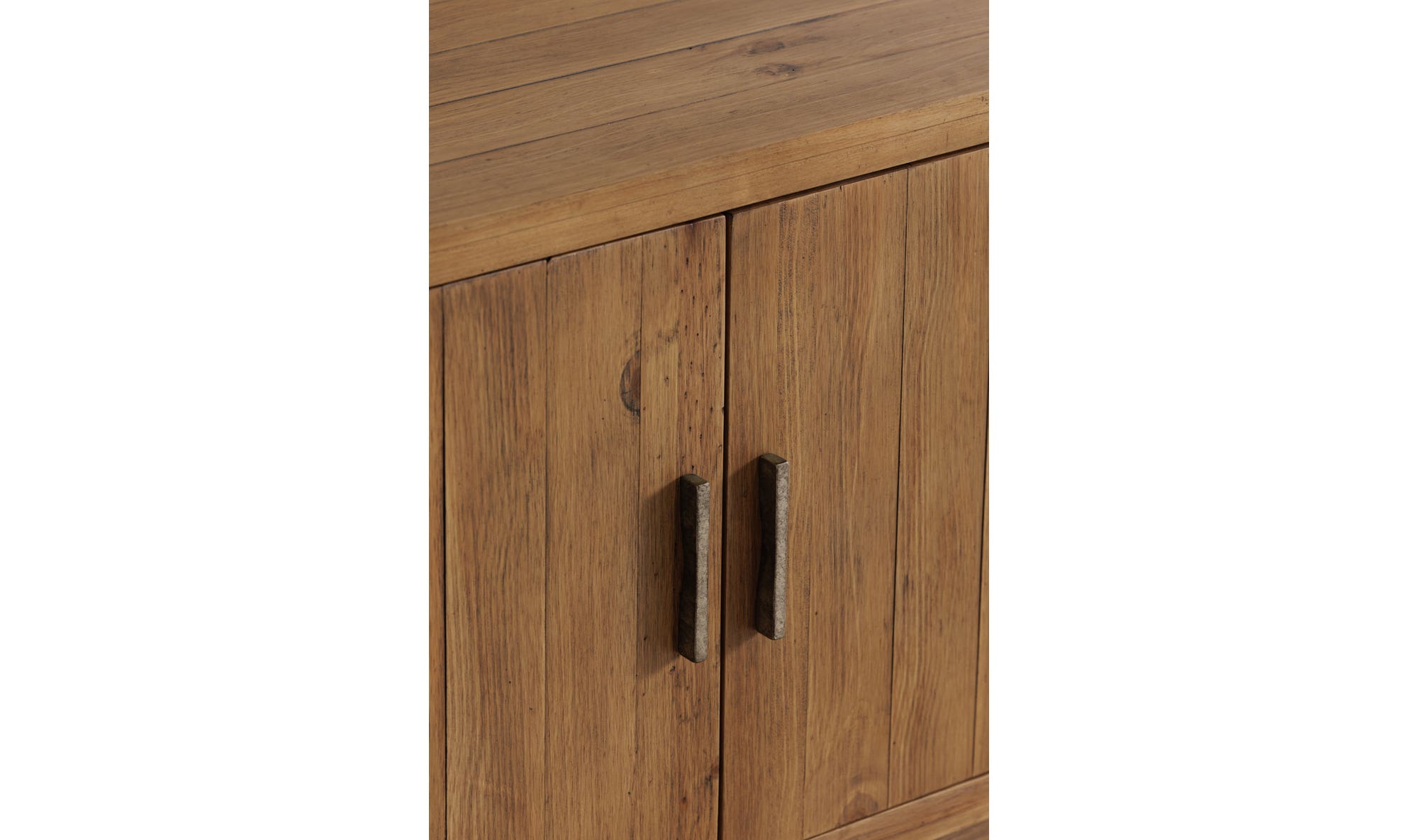 78.75" Rustic Blonde Wood Cabinet