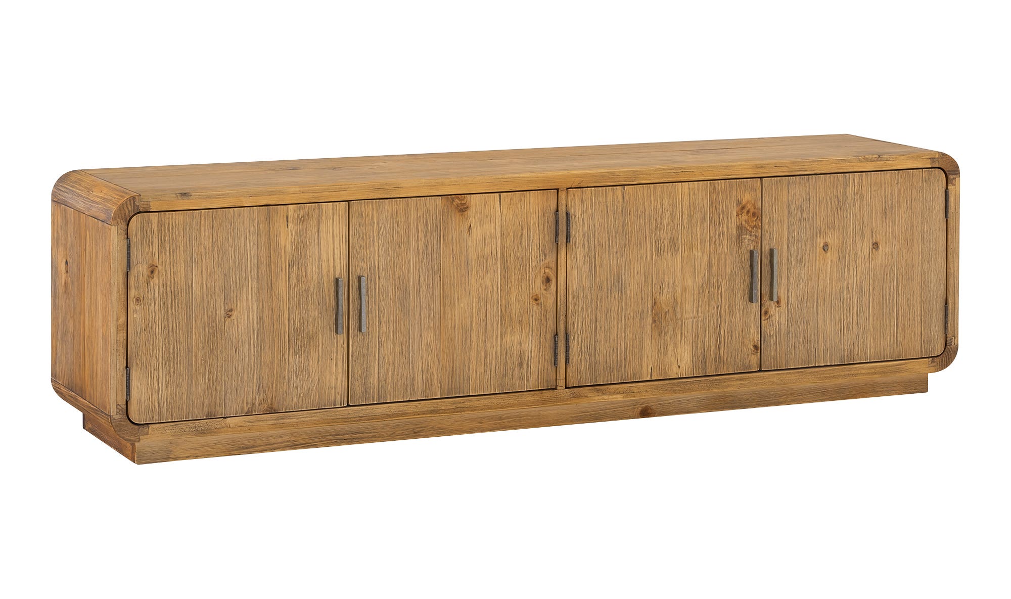 78.75" Rustic Blonde Wood Cabinet