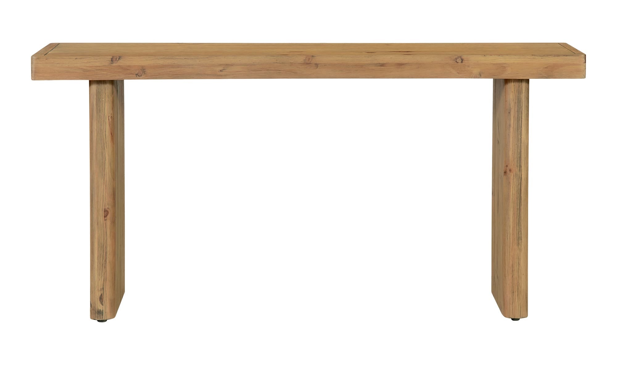 60" Rustic Blonde Console Table