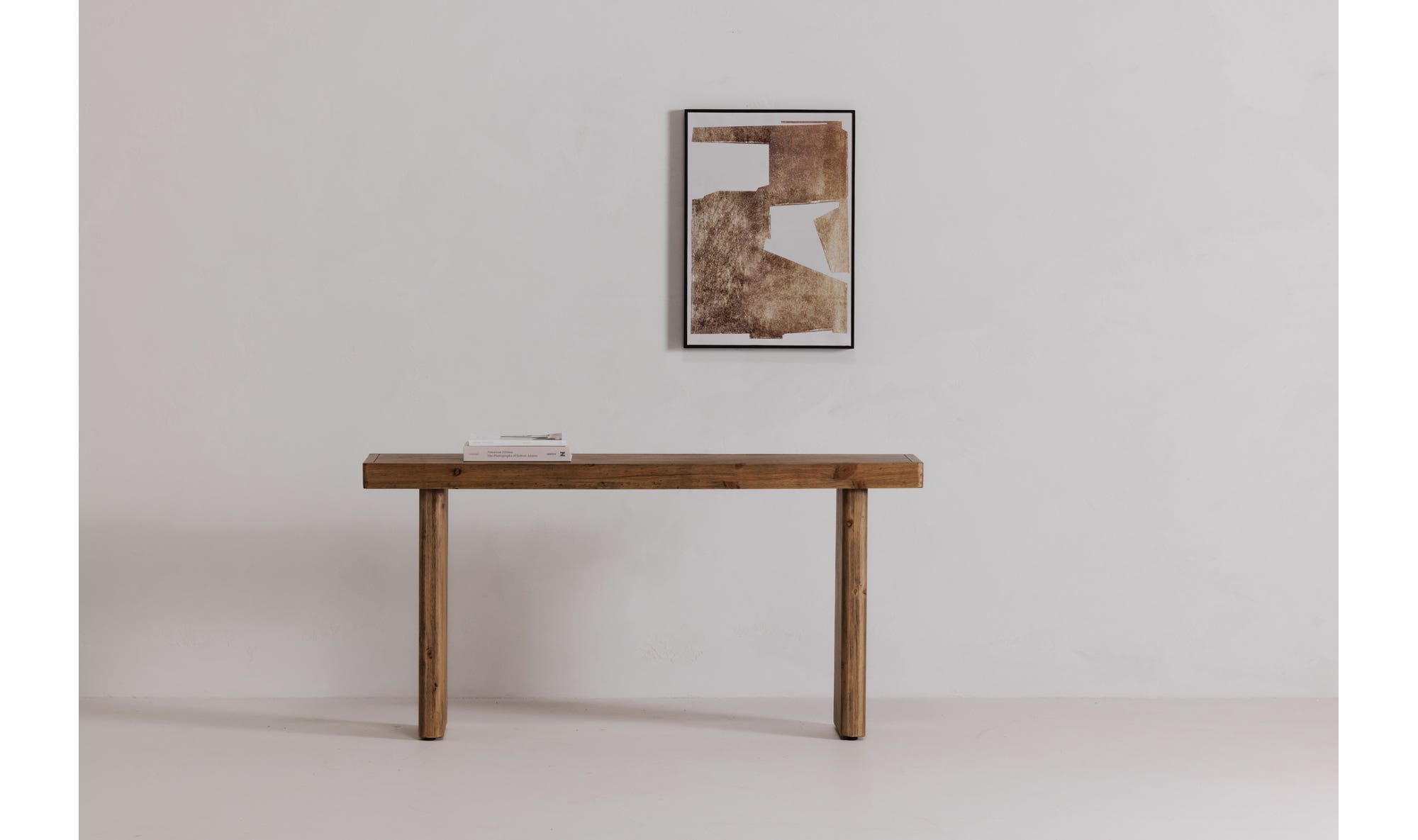 60" Rustic Blonde Console Table