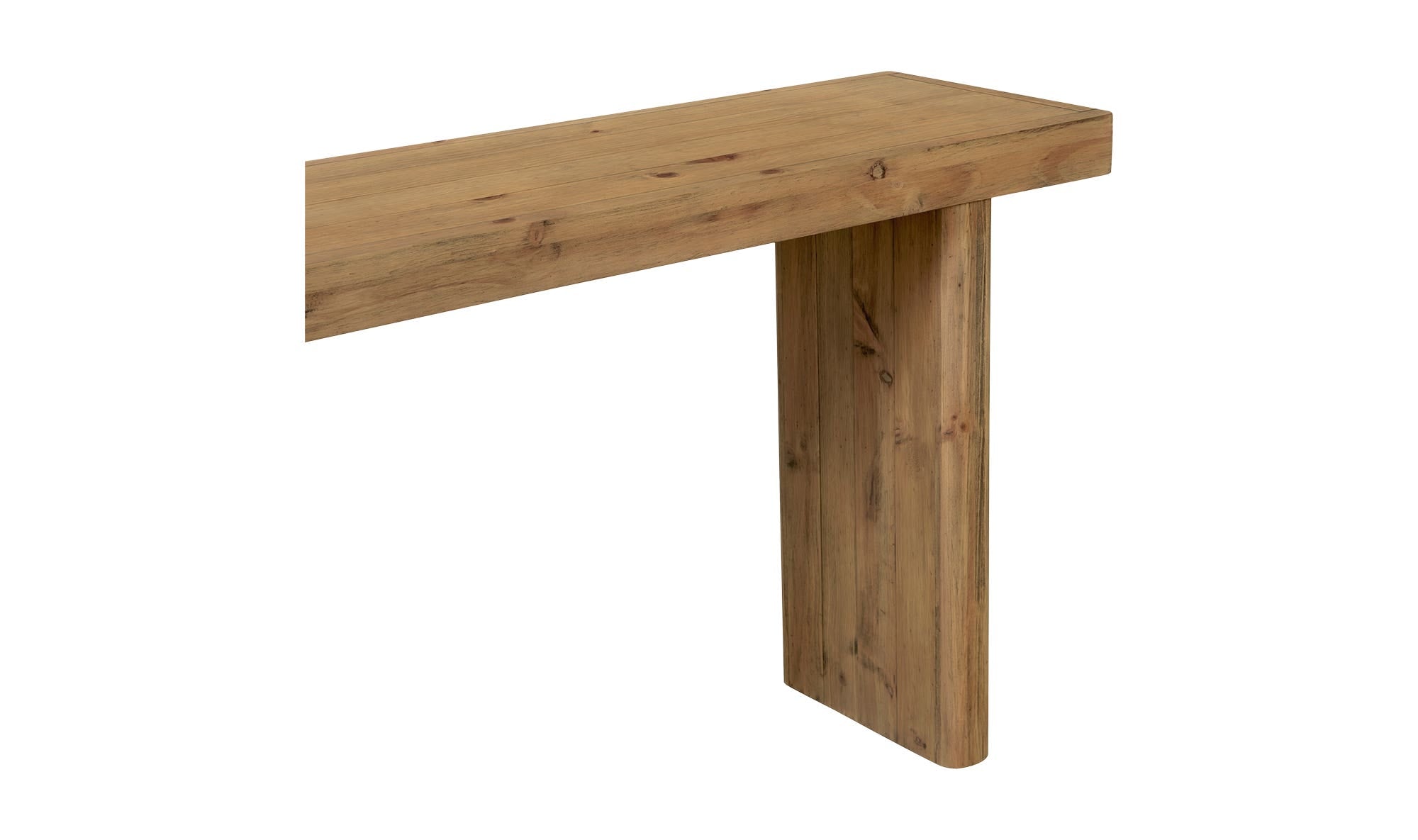 60" Rustic Blonde Console Table