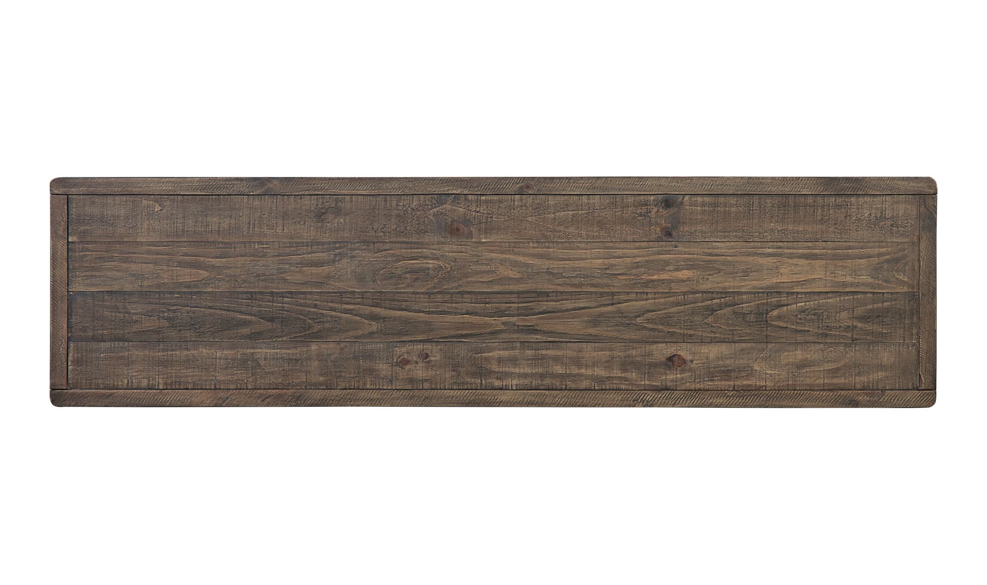 60" Aged Brown Console Table