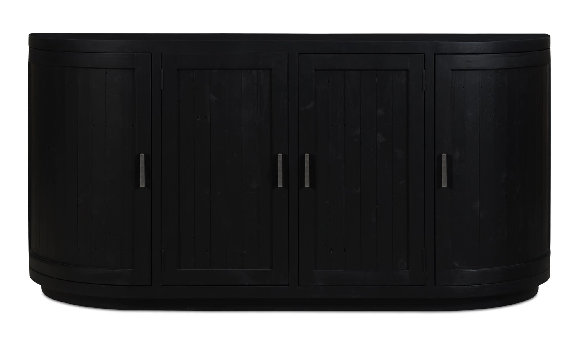 71" Black Wood Sideboard