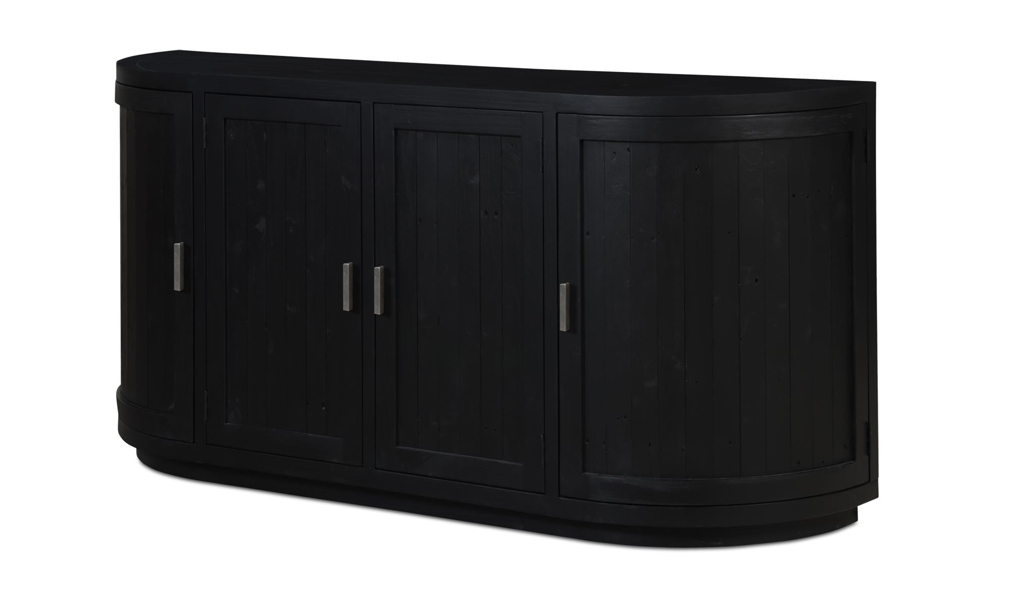 71" Black Wood Sideboard