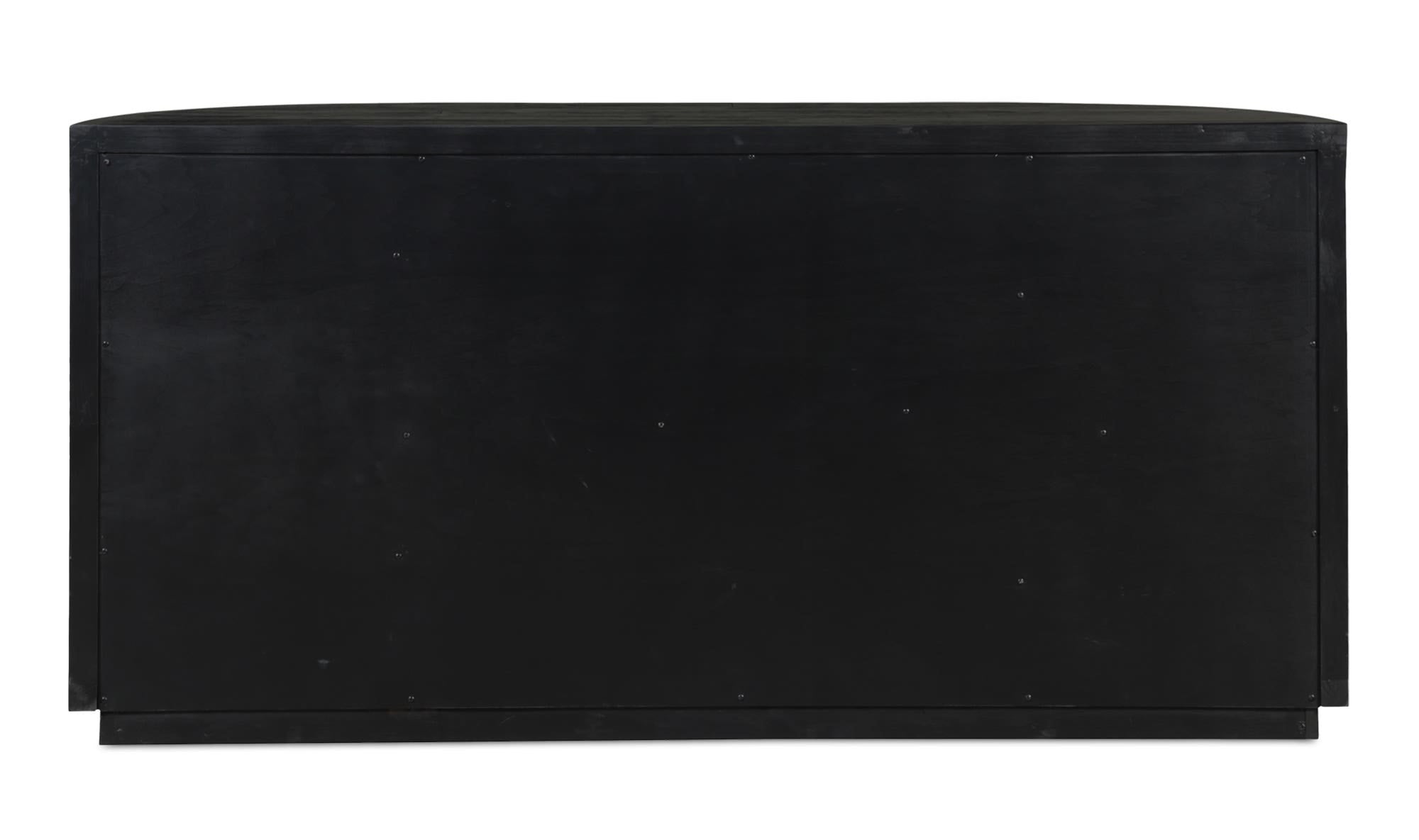 71" Black Wood Sideboard