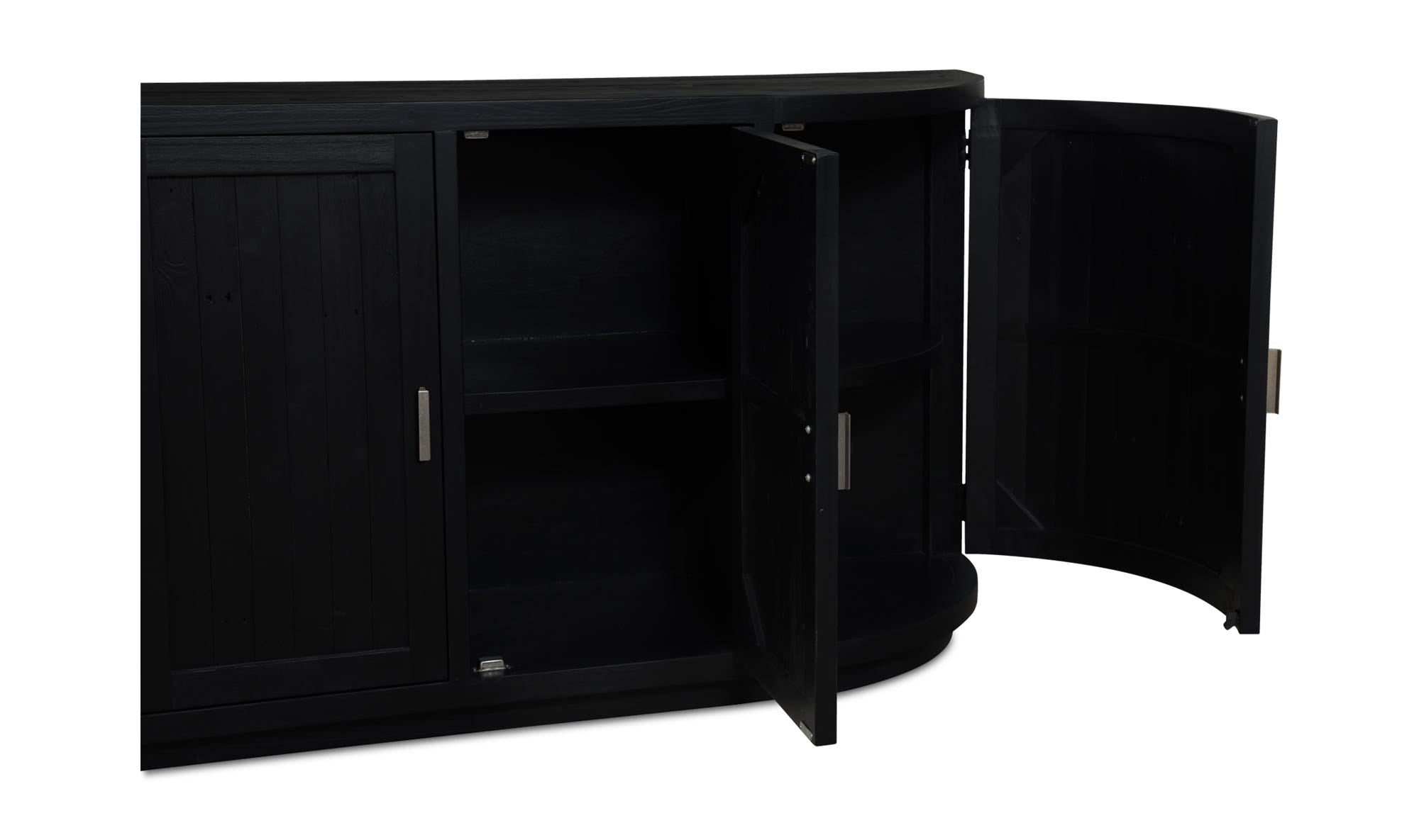 71" Black Wood Sideboard