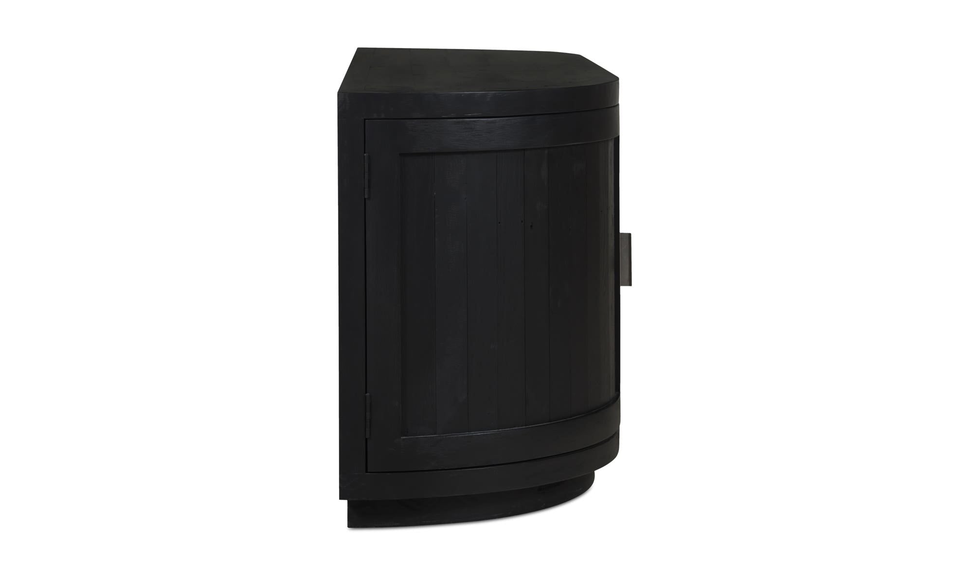 70.9" Black Wood Cabinet
