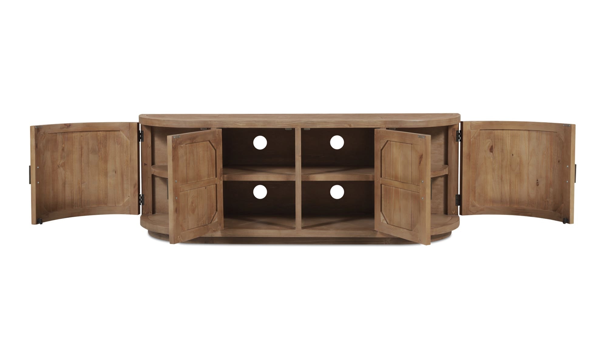 70.9" Natural Wood Cabinet