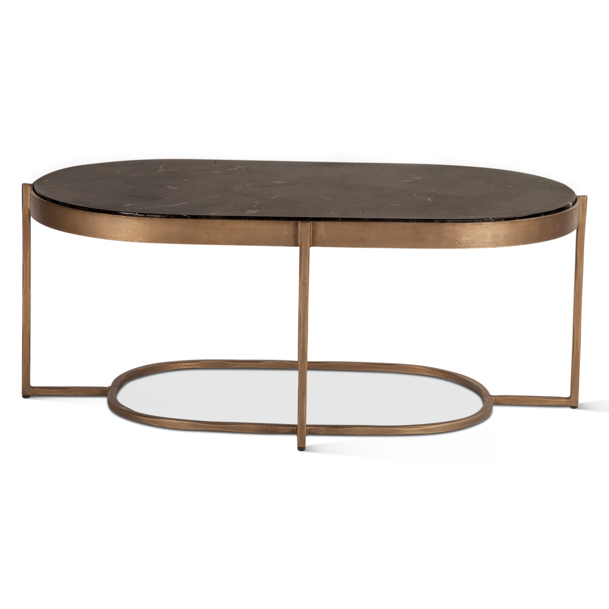 43" Black Marble Coffee Table