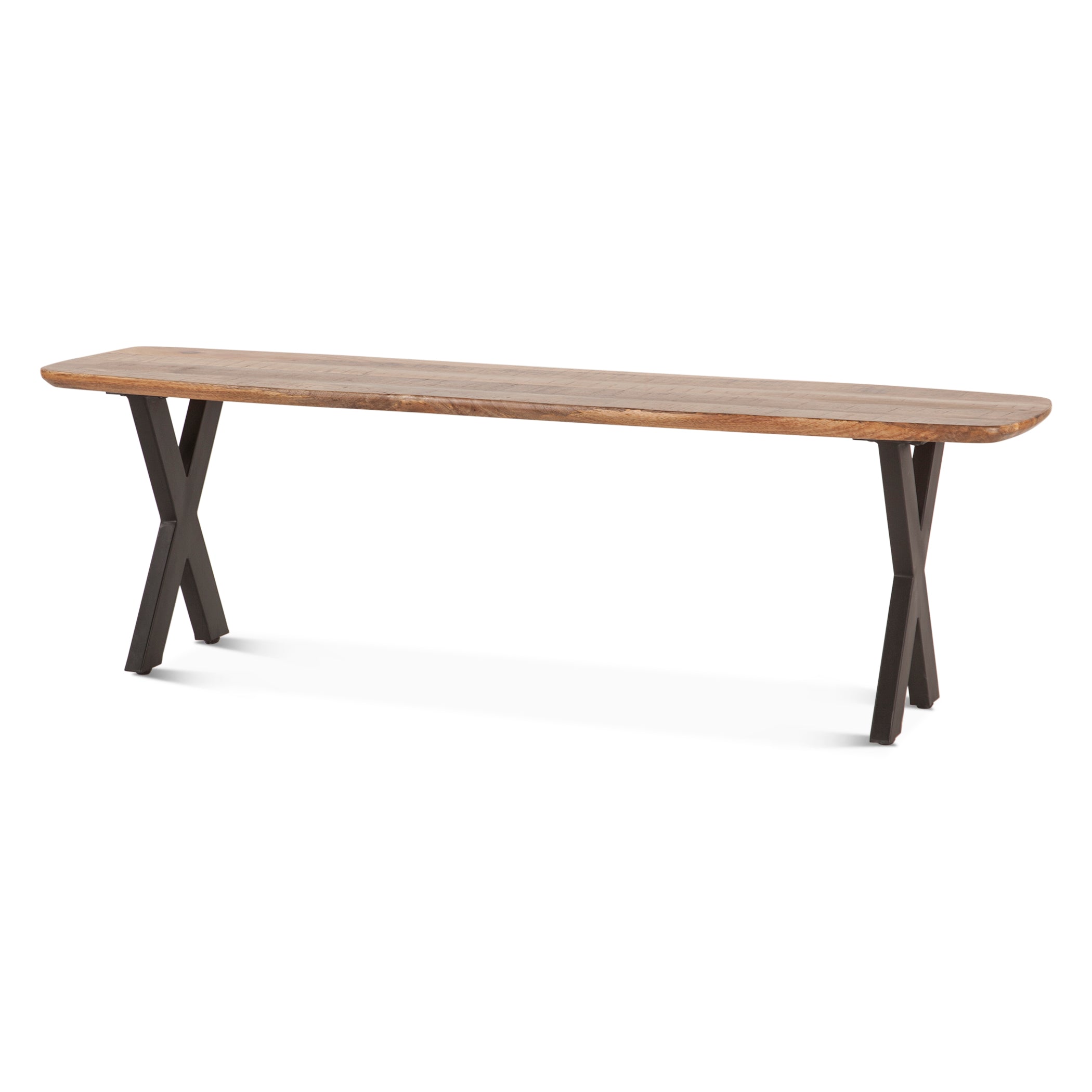 60" Natural Mango Wood Bench