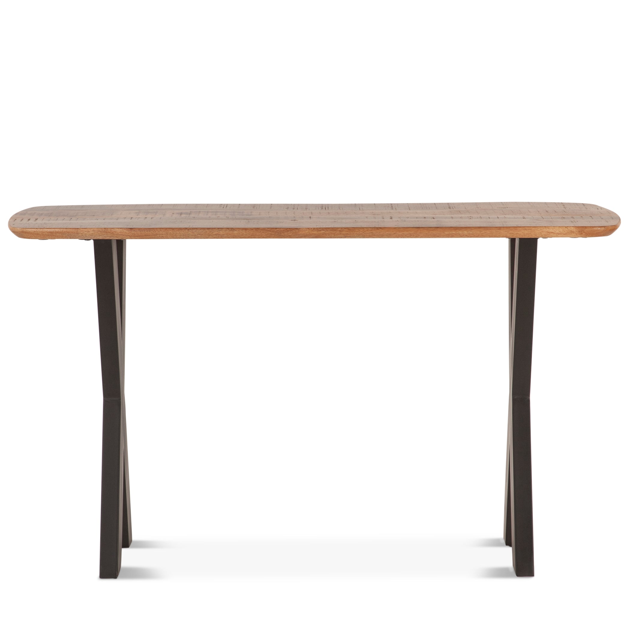 52" Natural Mango Wood Console Table