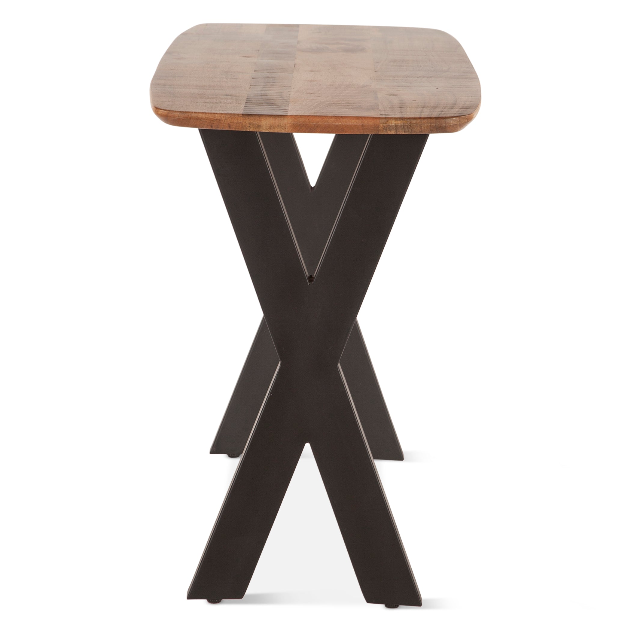 52" Natural Mango Wood Console Table