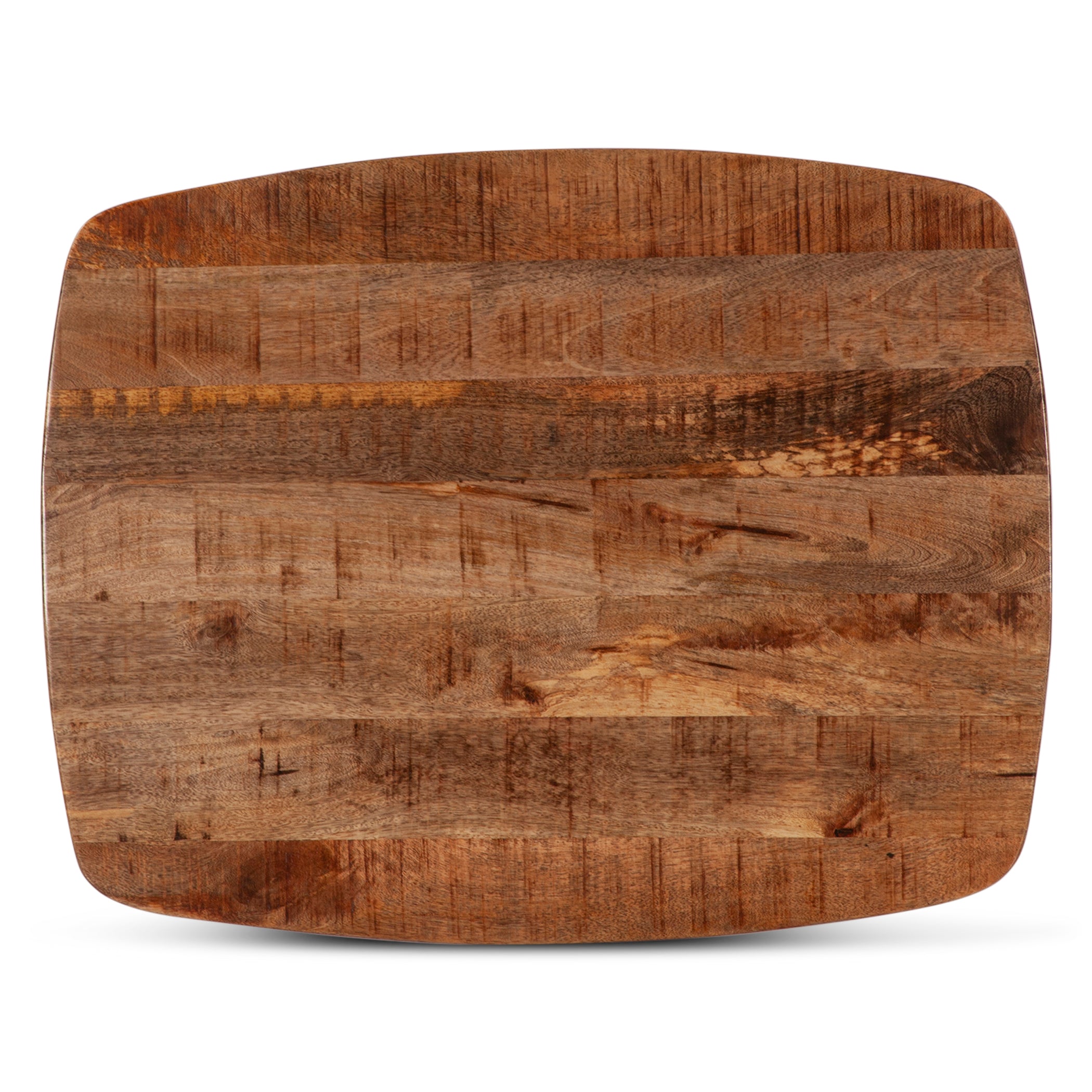 28" Natural Mango Wood Side Table