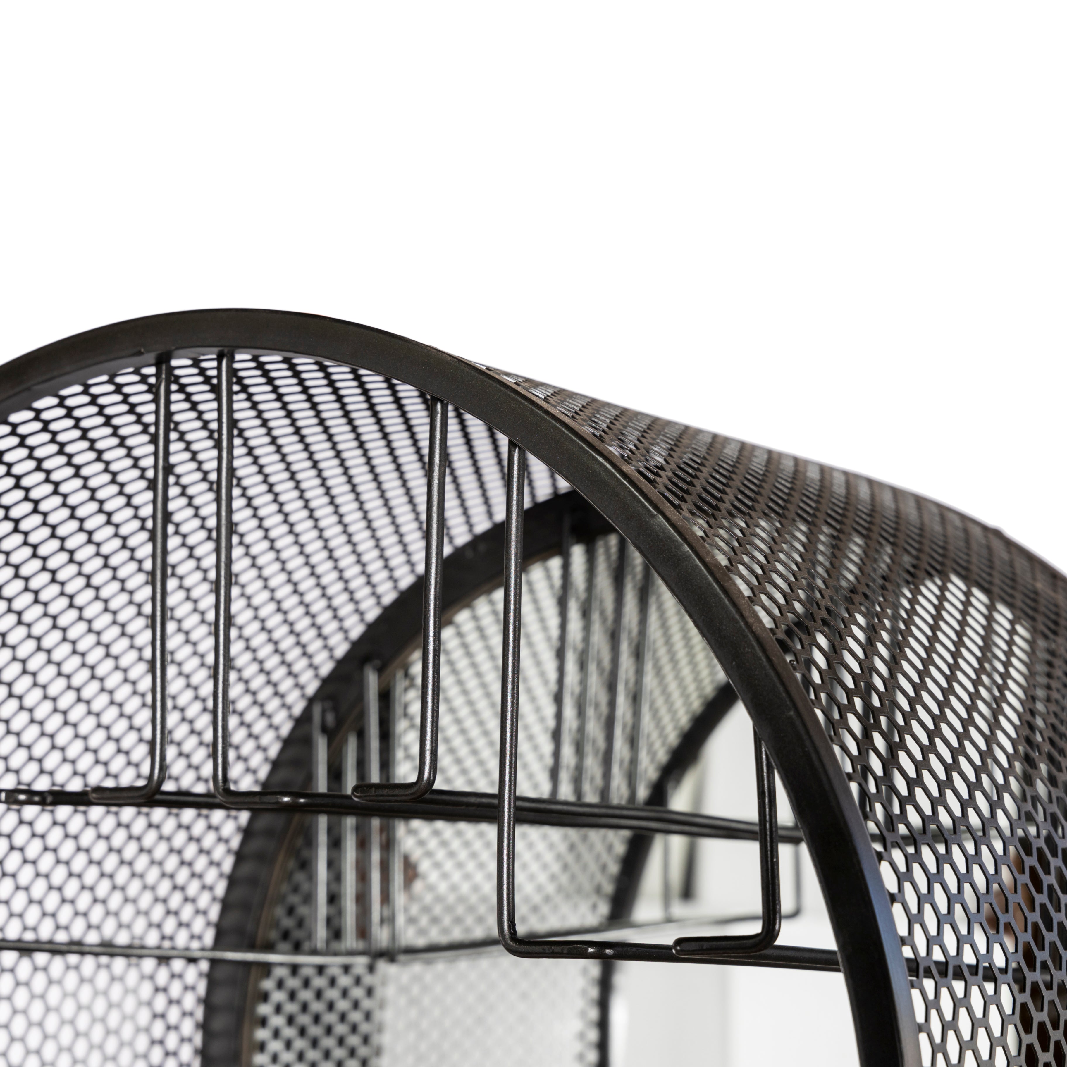 23" Natural Mango Wood Bar Cabinet