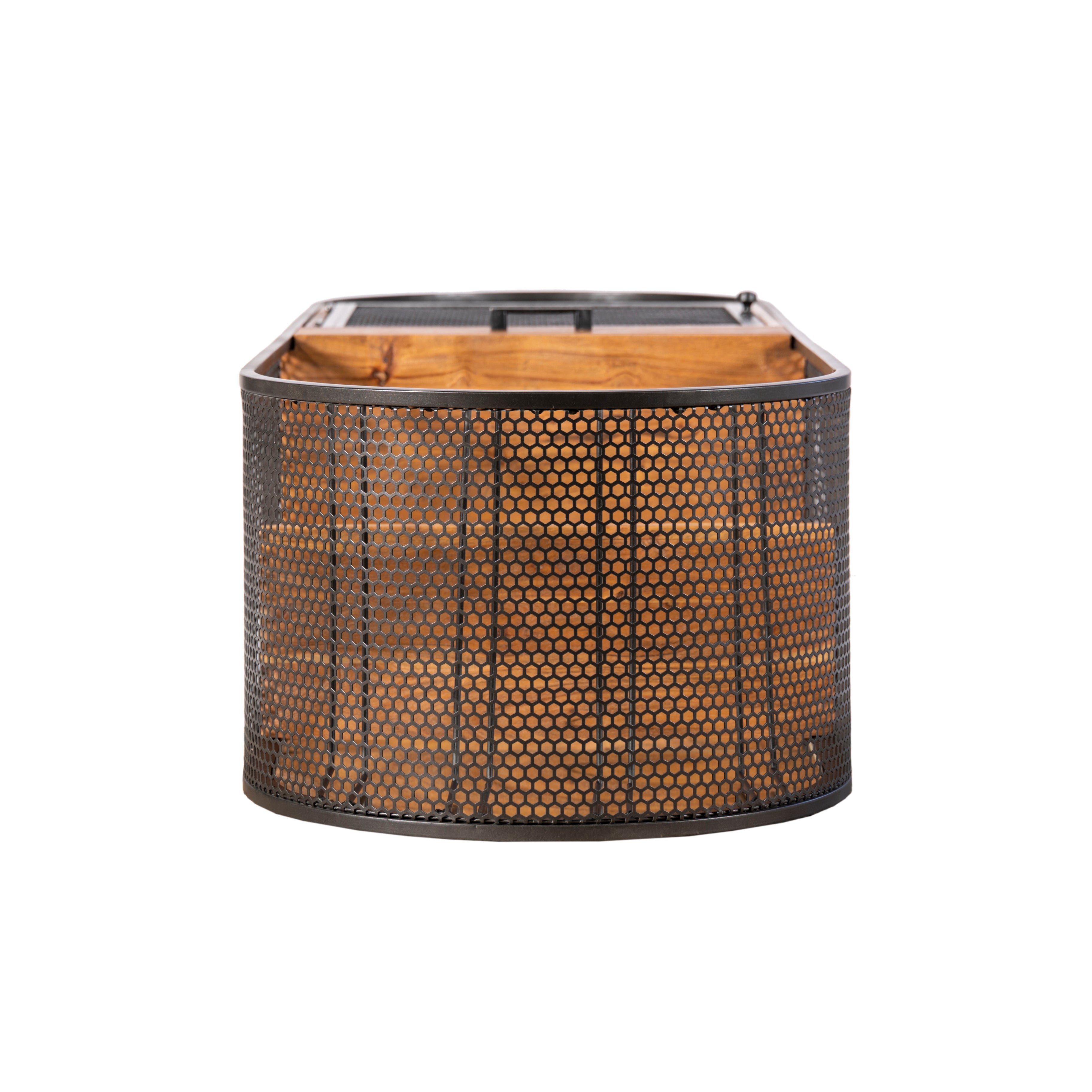 23" Natural Mango Wood Bar Cabinet