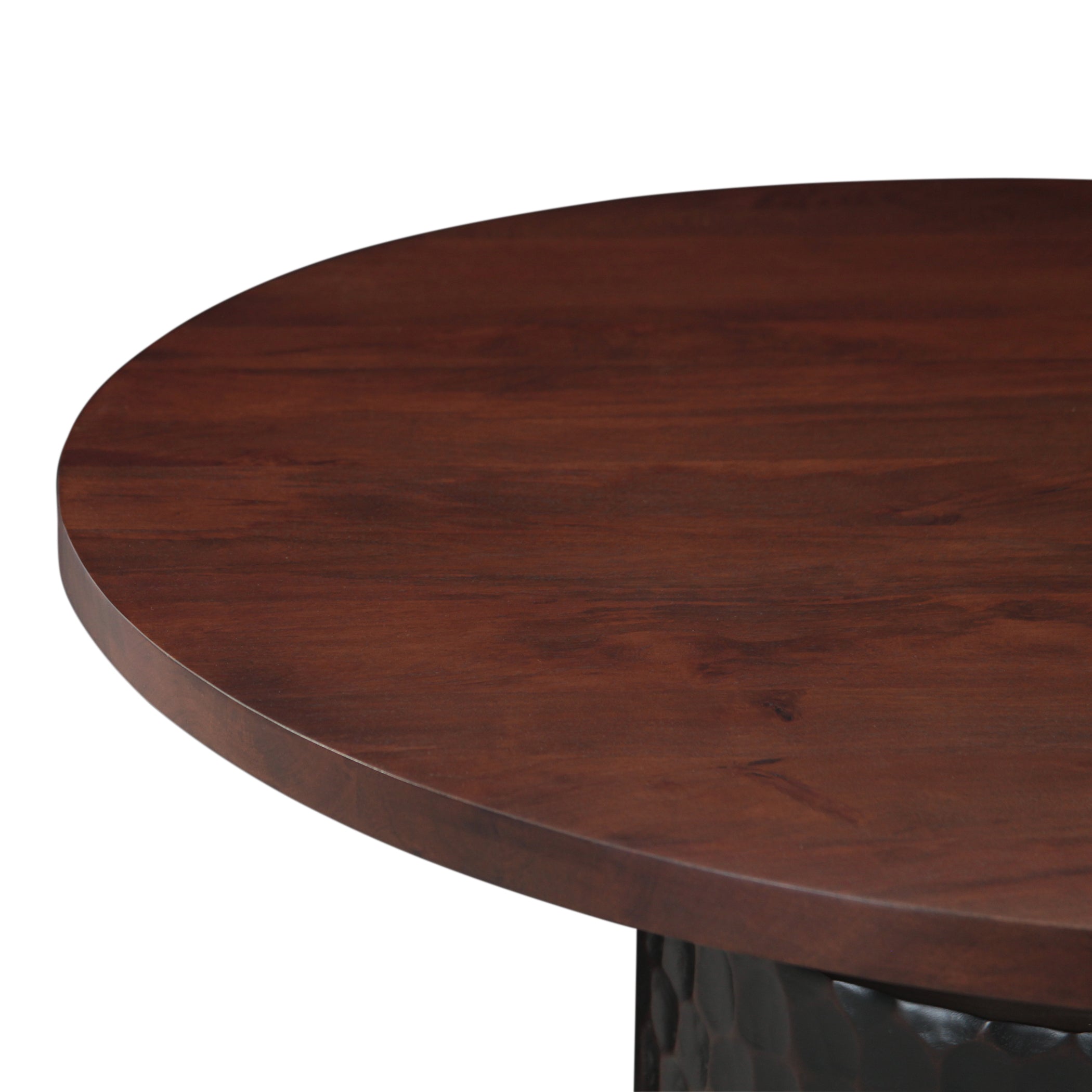 48" Two Tone Mango Round Dining Table
