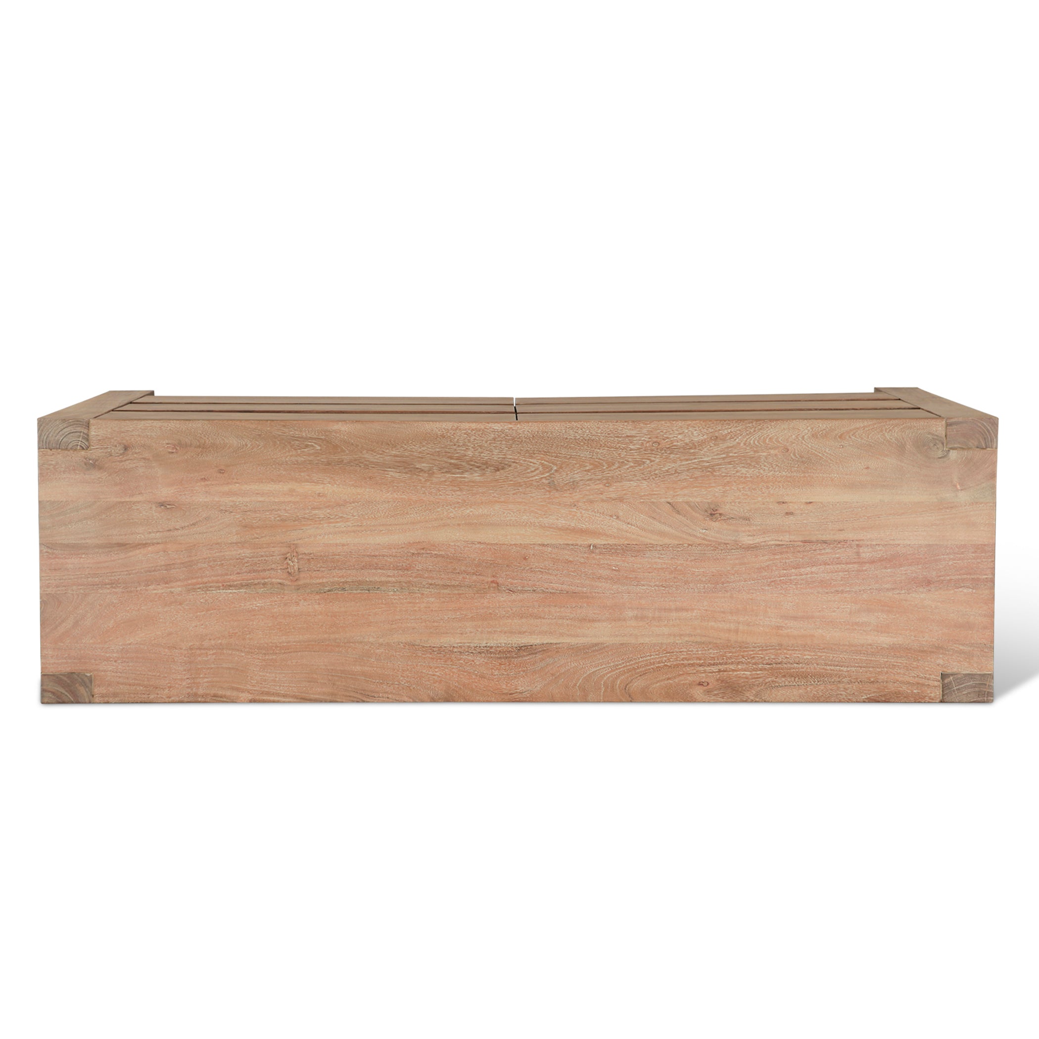 60" Brushed Acacia Wood Dresser