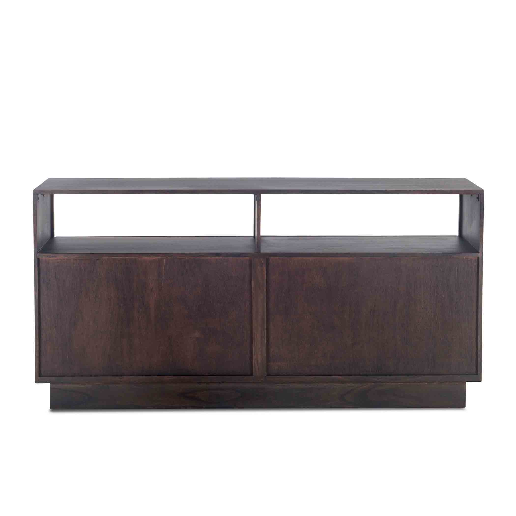 64" Raw Walnut and Ebony Dresser