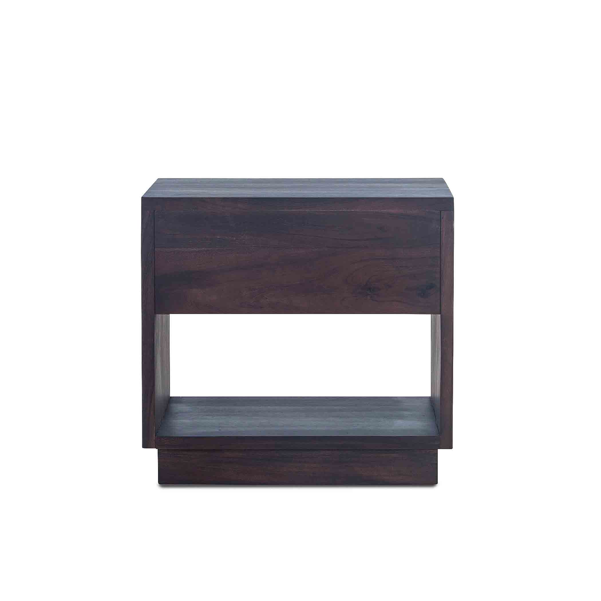 24" Raw Walnut Wood Nightstand