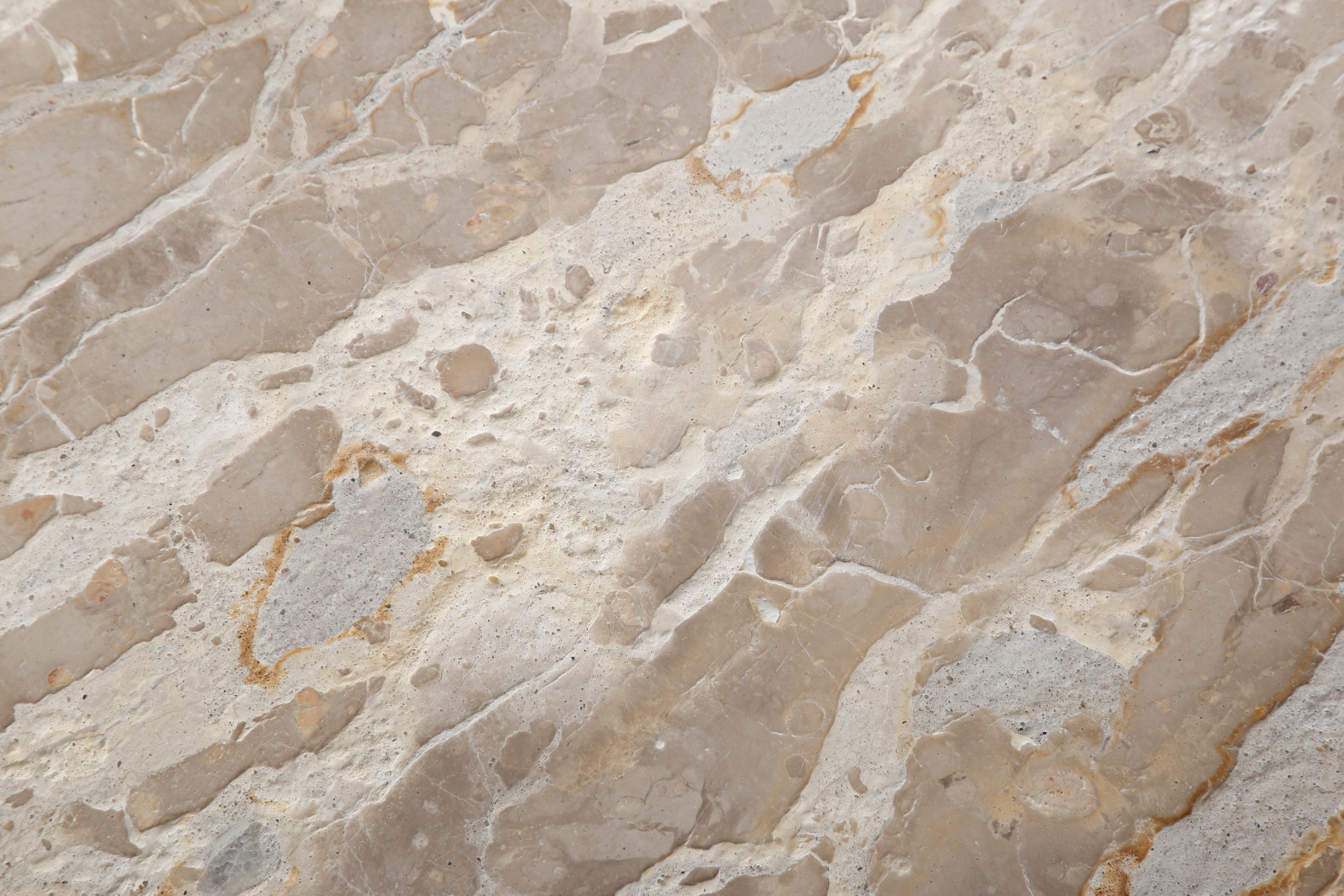 54" Capri Beige Marble Round Dining Table