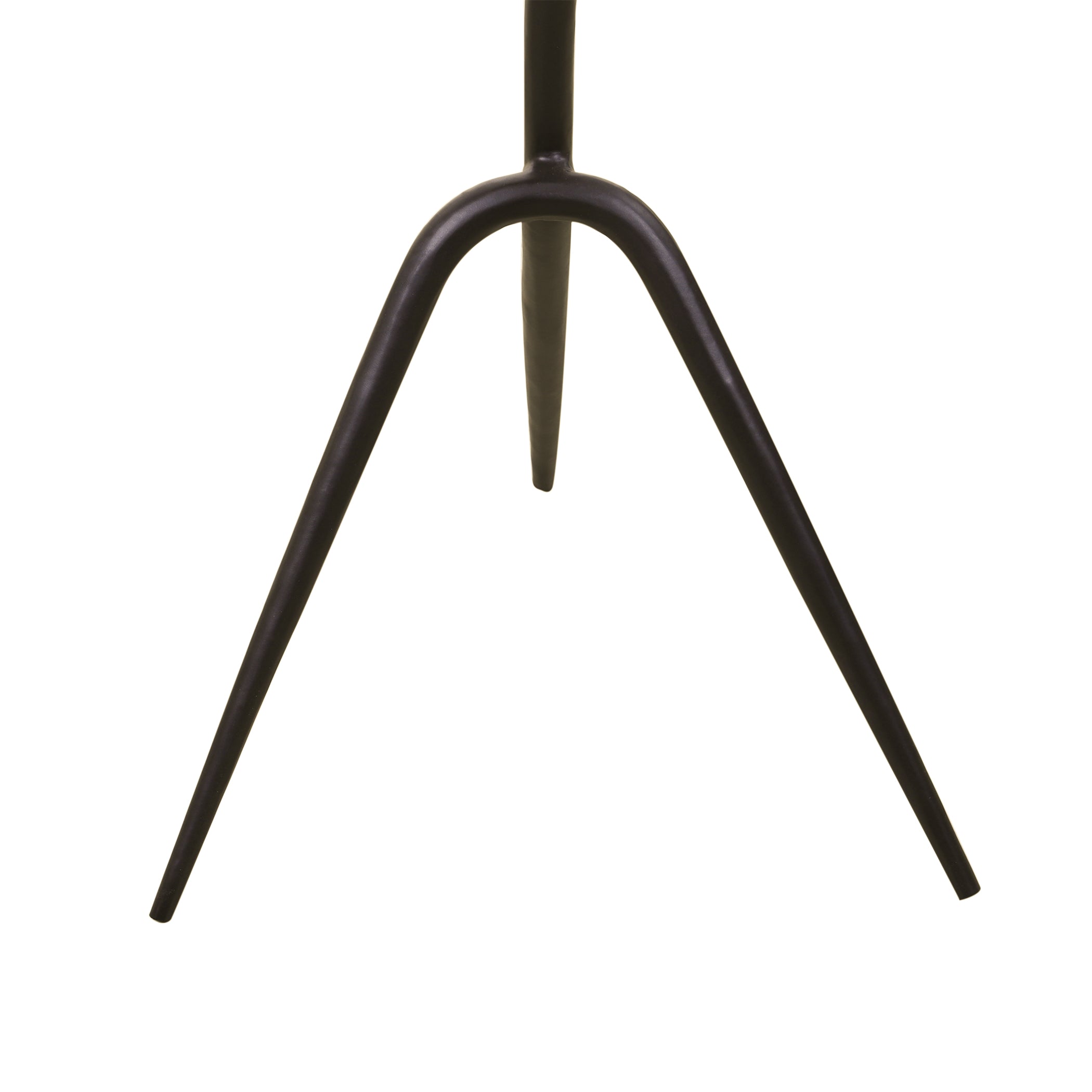18" Brown Marble Accent Table