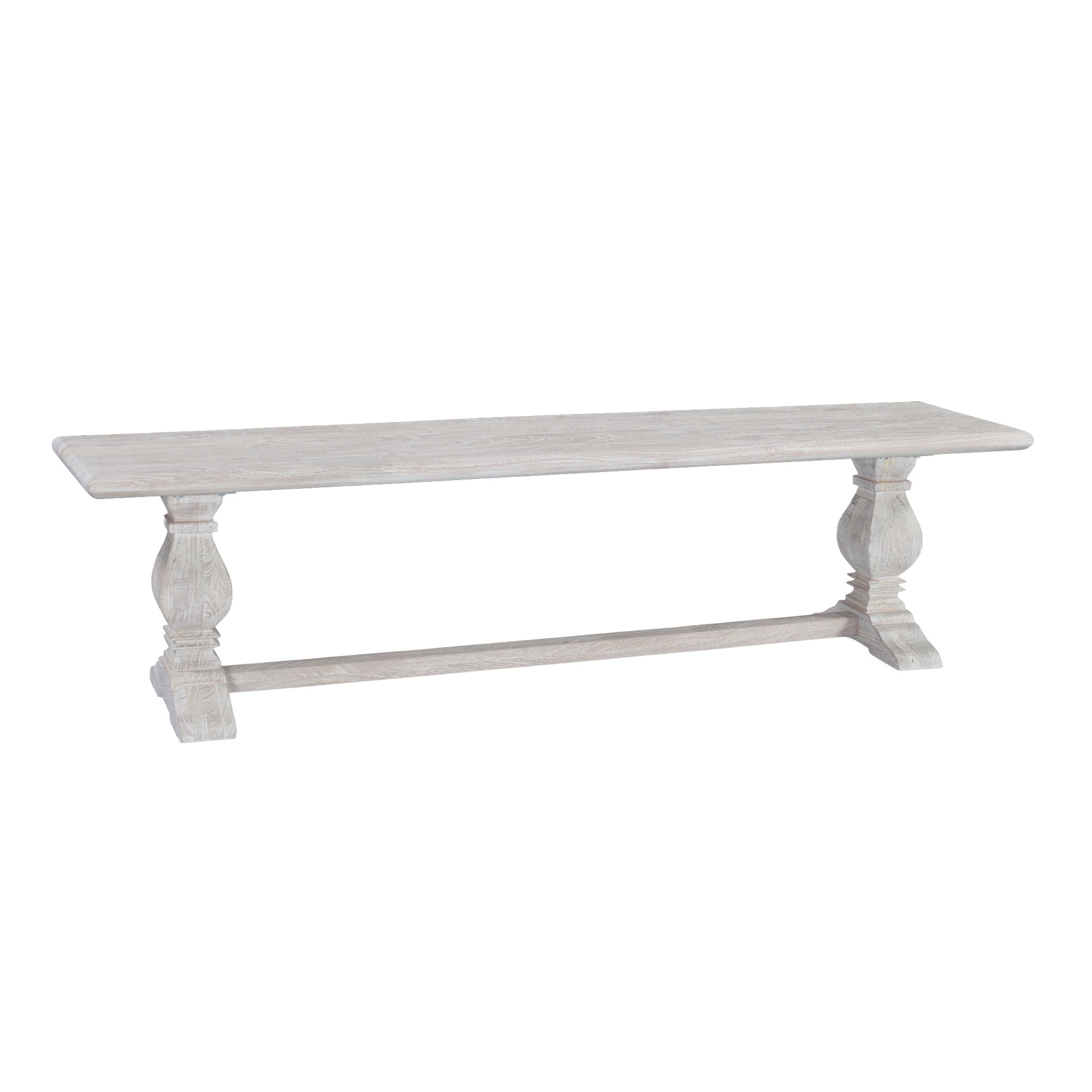 72" Heirloom White Mango Bench