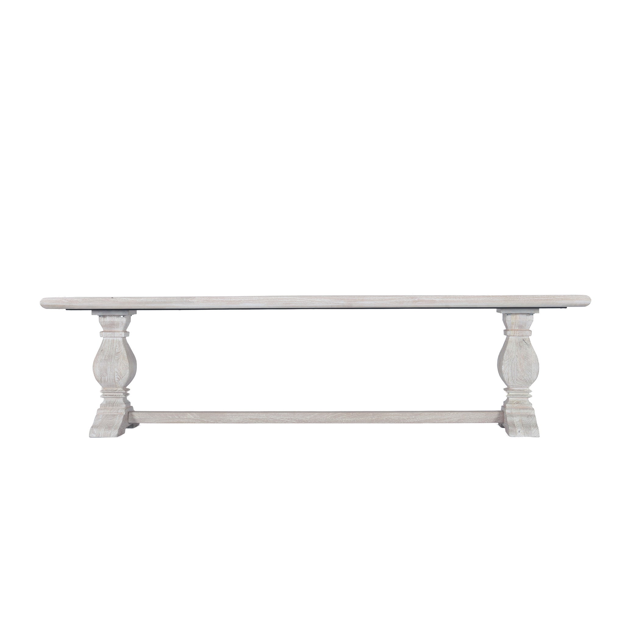 72" Heirloom White Mango Bench