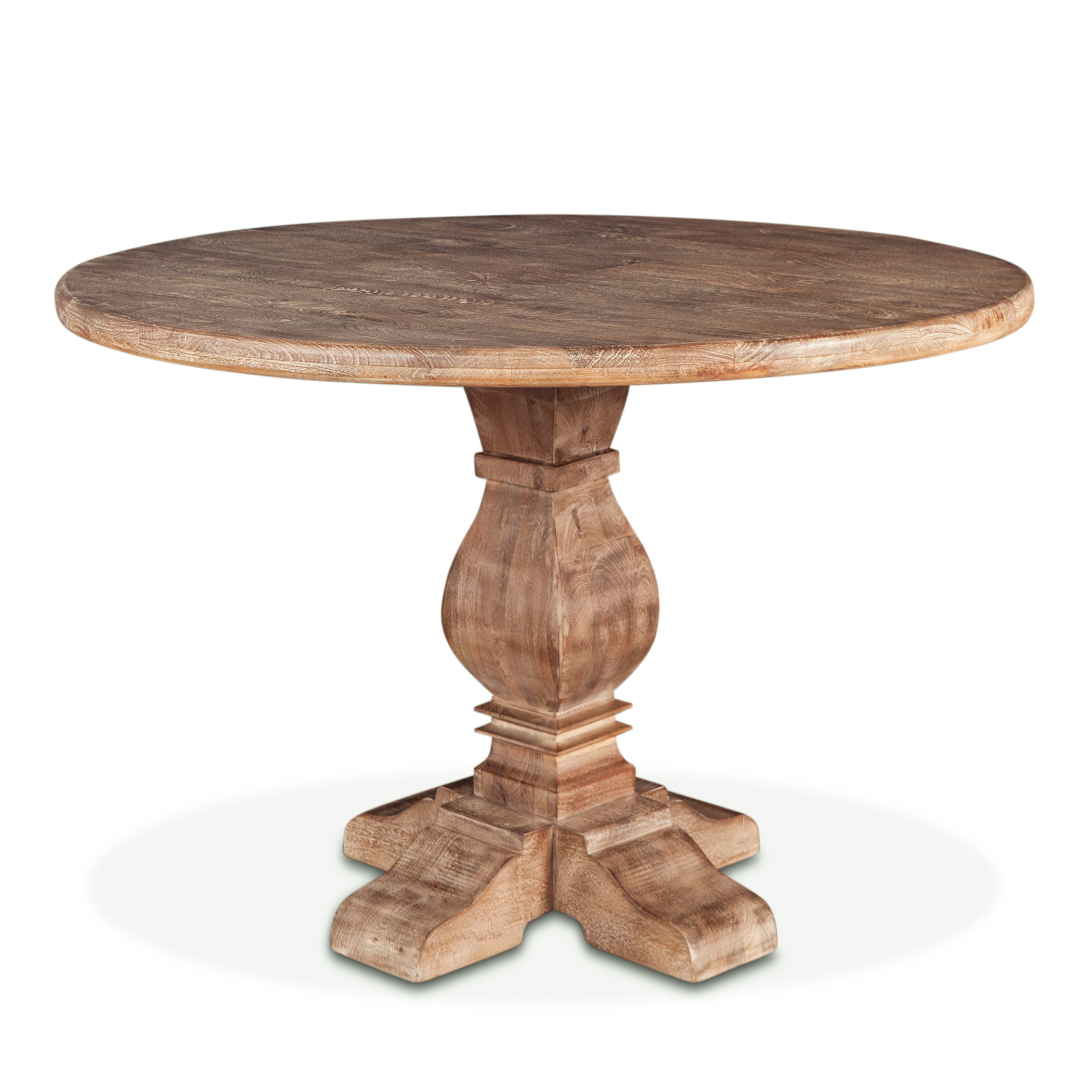 48" Antique Oak Gathering Table