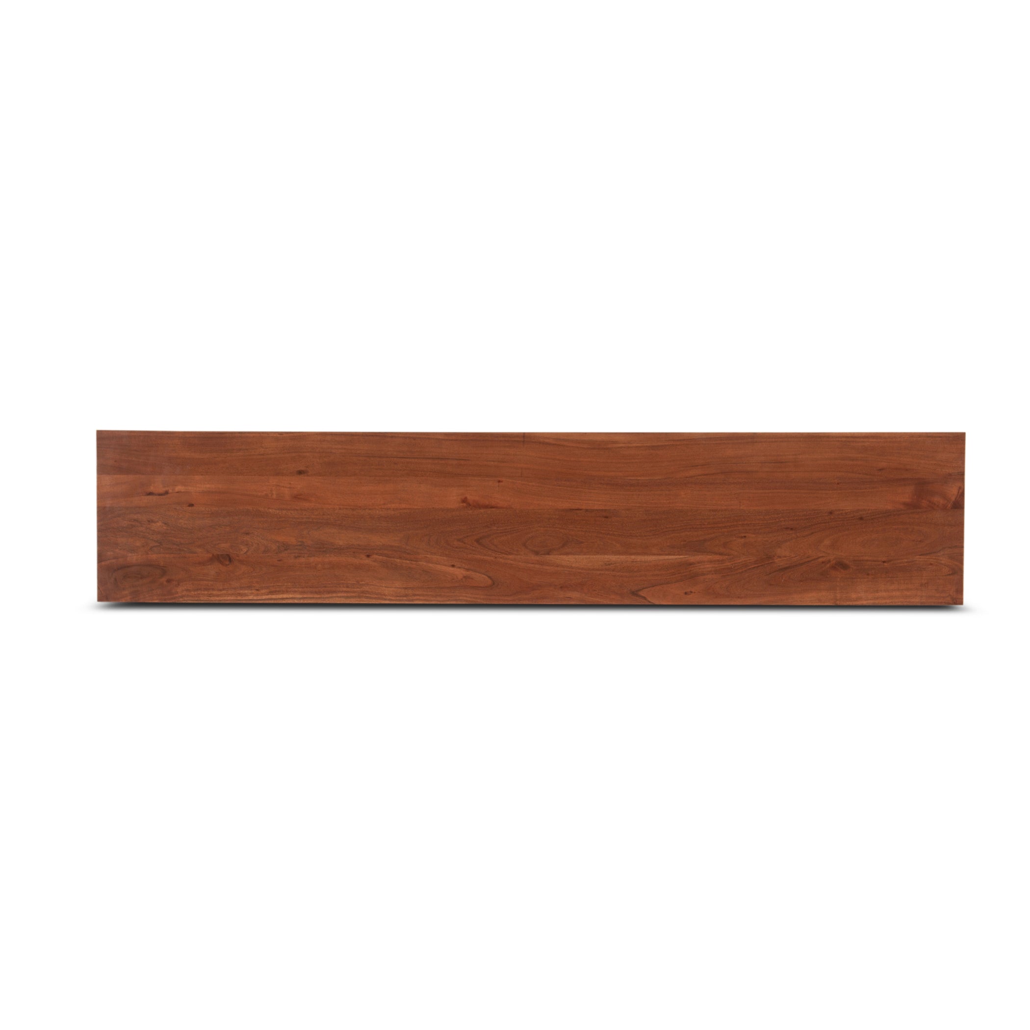80" Cinnamon Brown Acacia Bench