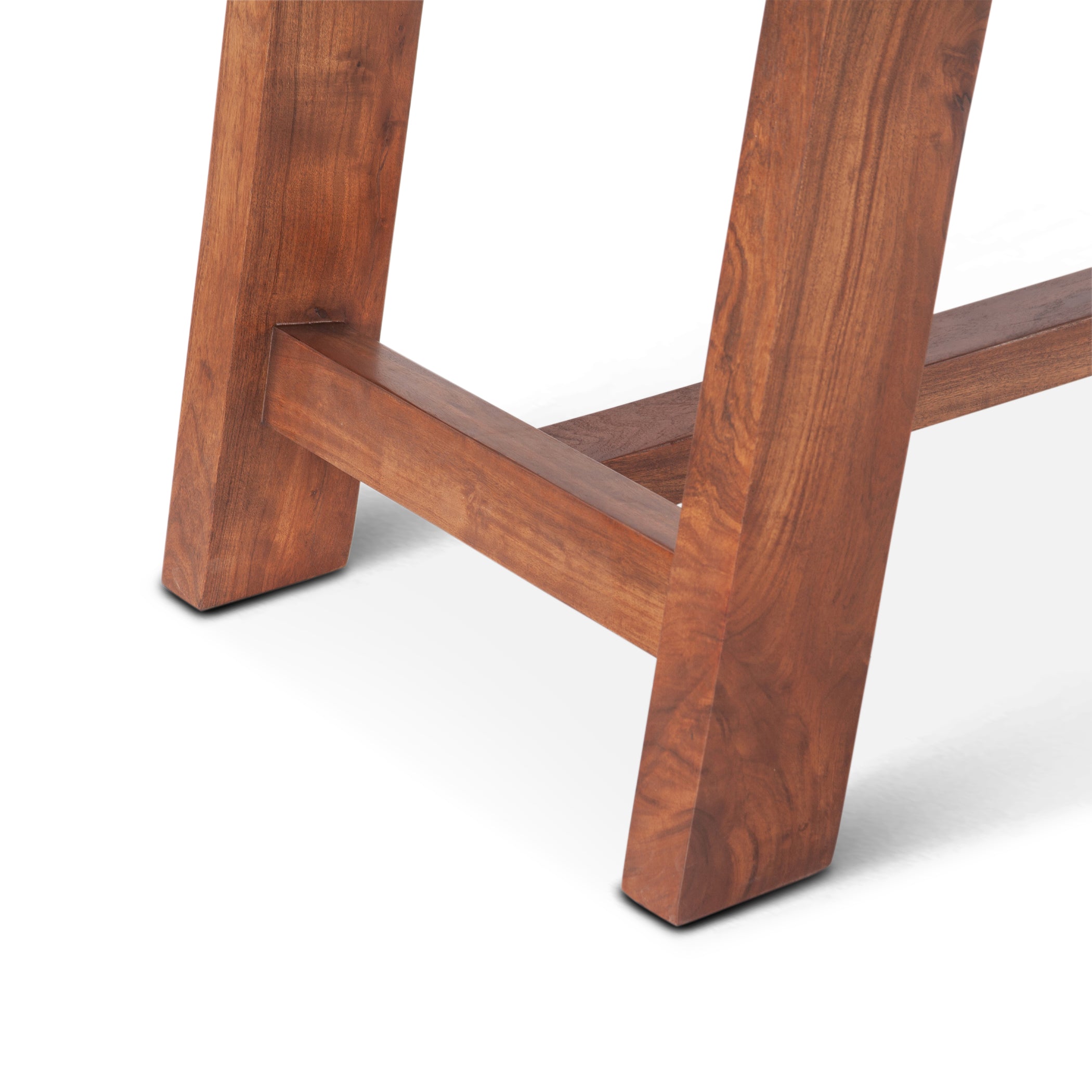 75" Cinnamon Brown Acacia Wood Gathering Table