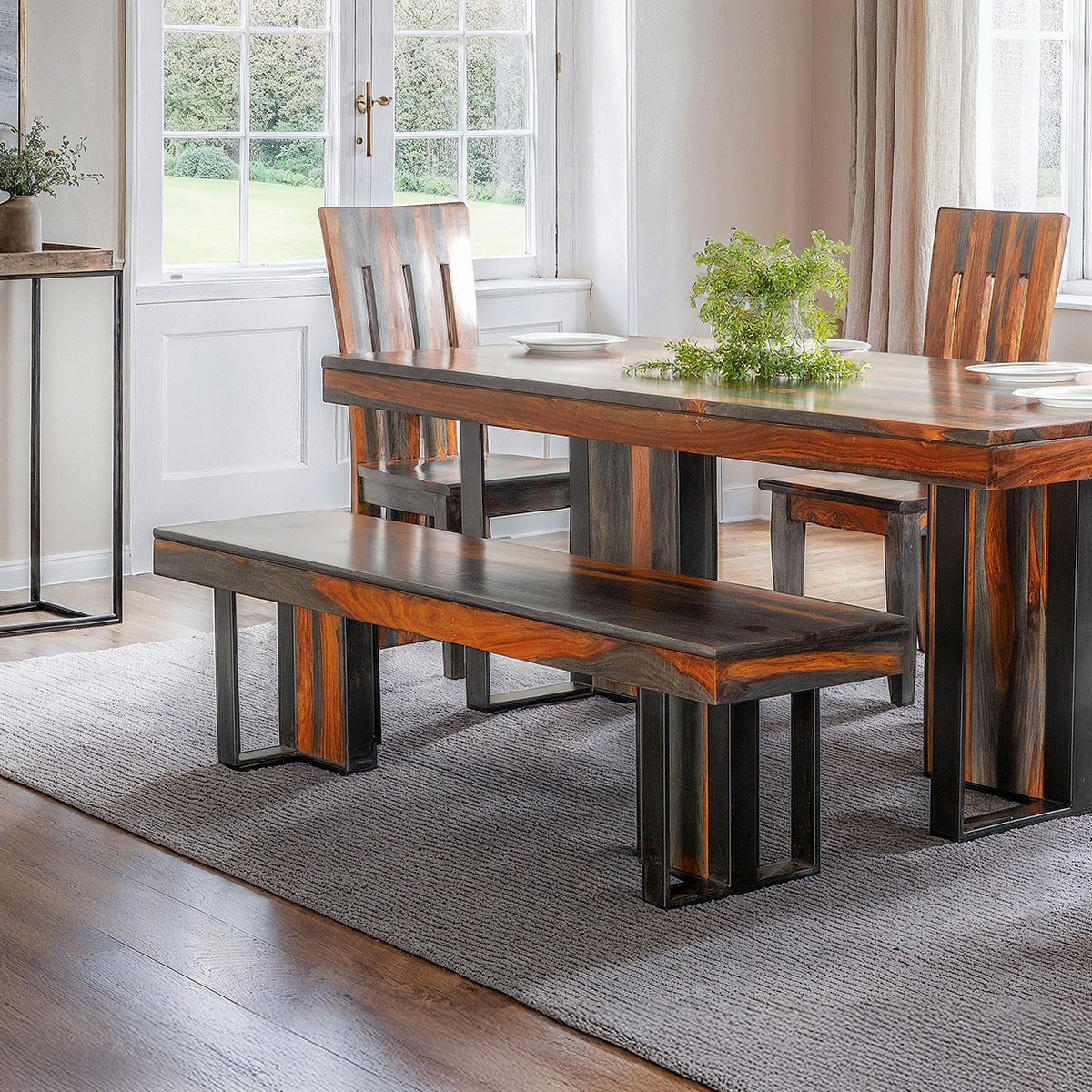 80" Capri Sheesham Dining Table