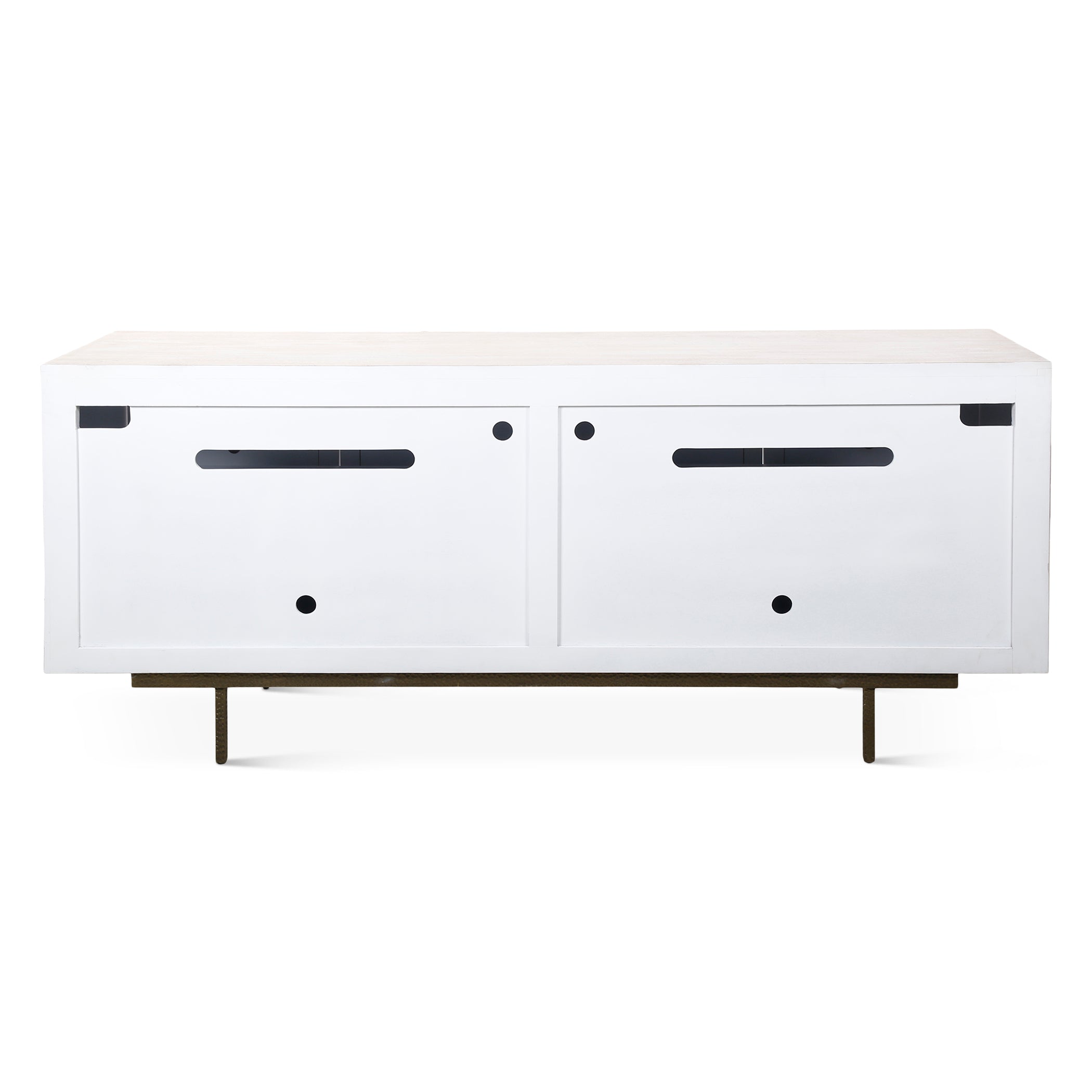 72" Whitewash Mango Wood Sideboard