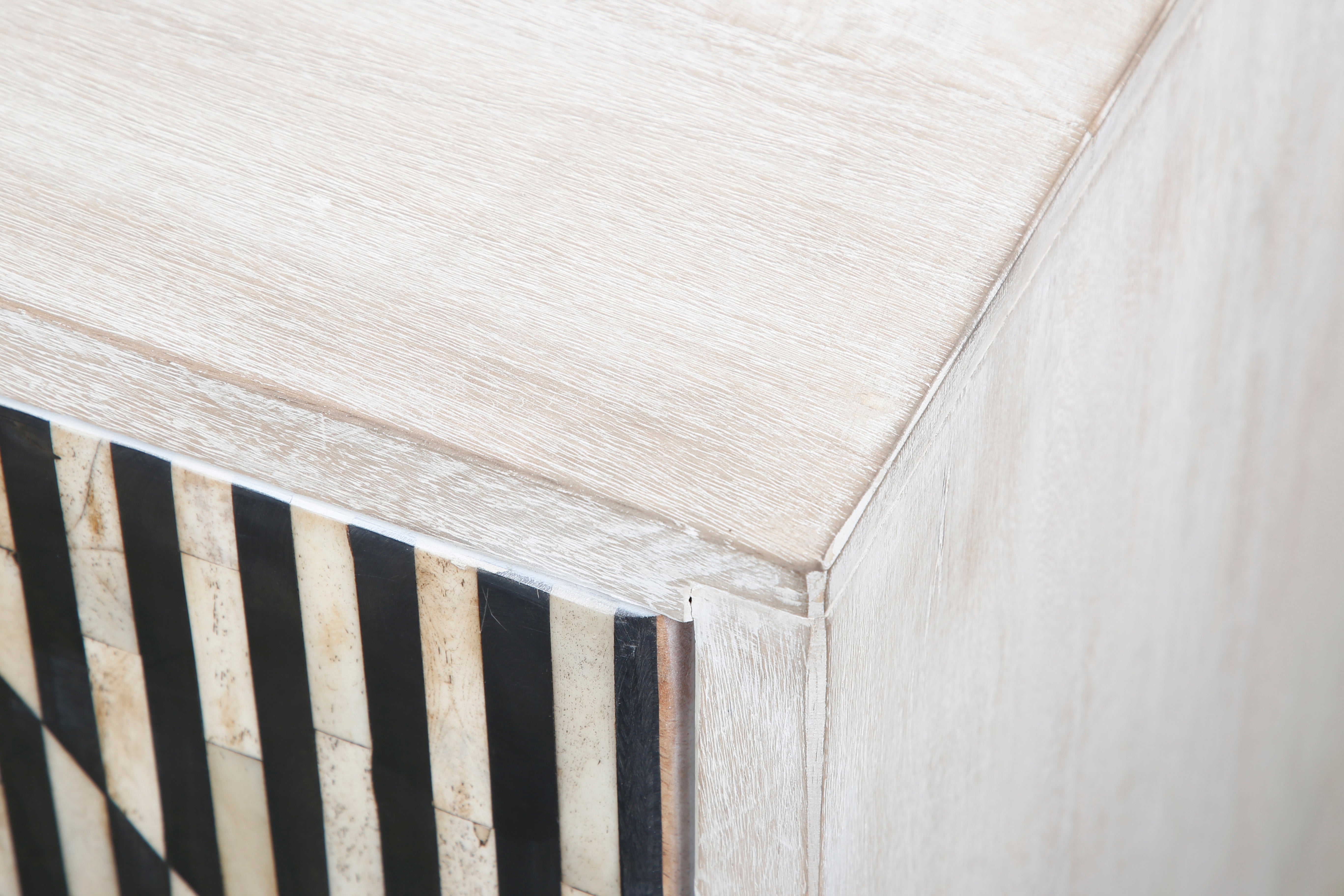 72" Whitewash Mango Wood Sideboard