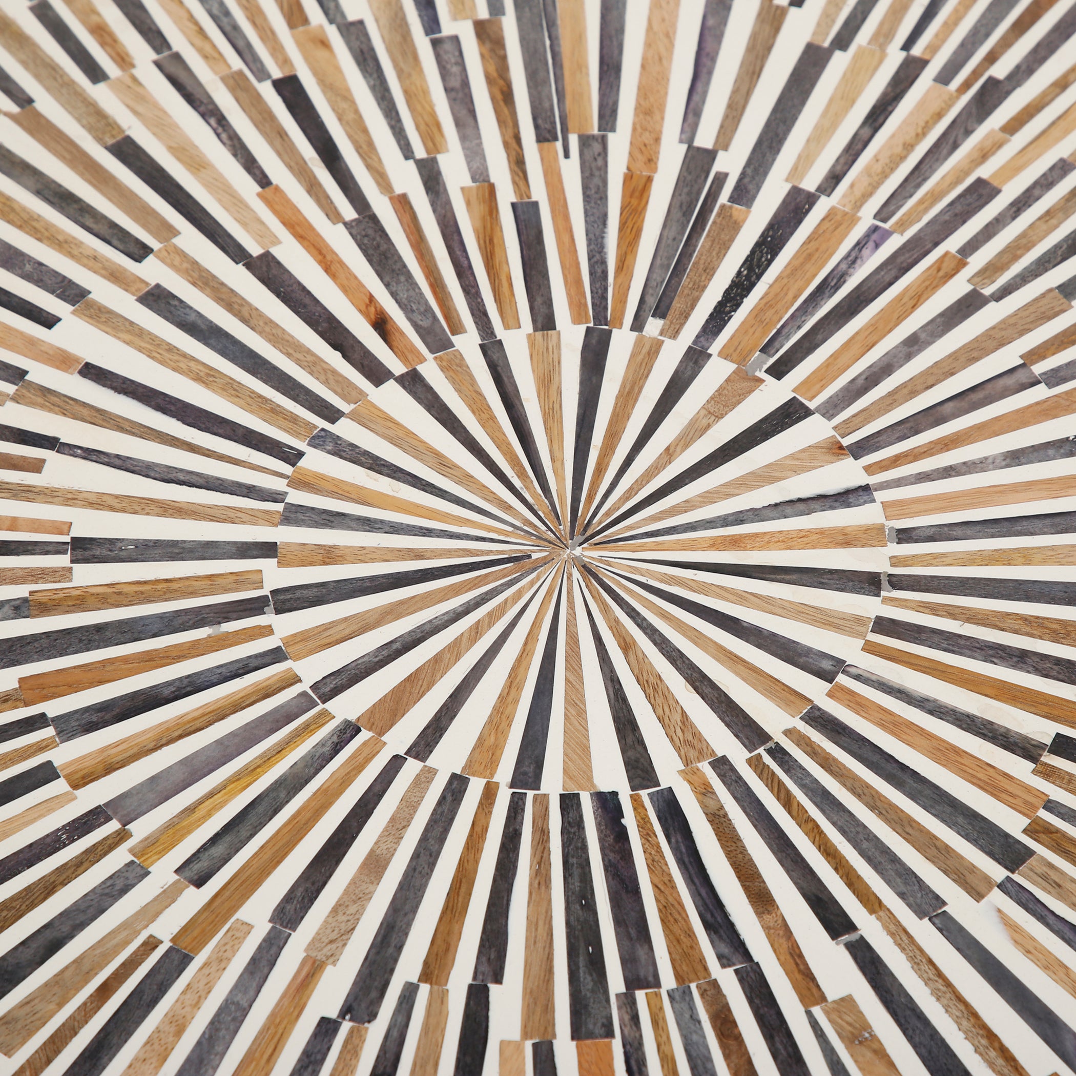 39" Horn and Mango Wood Coffee Table