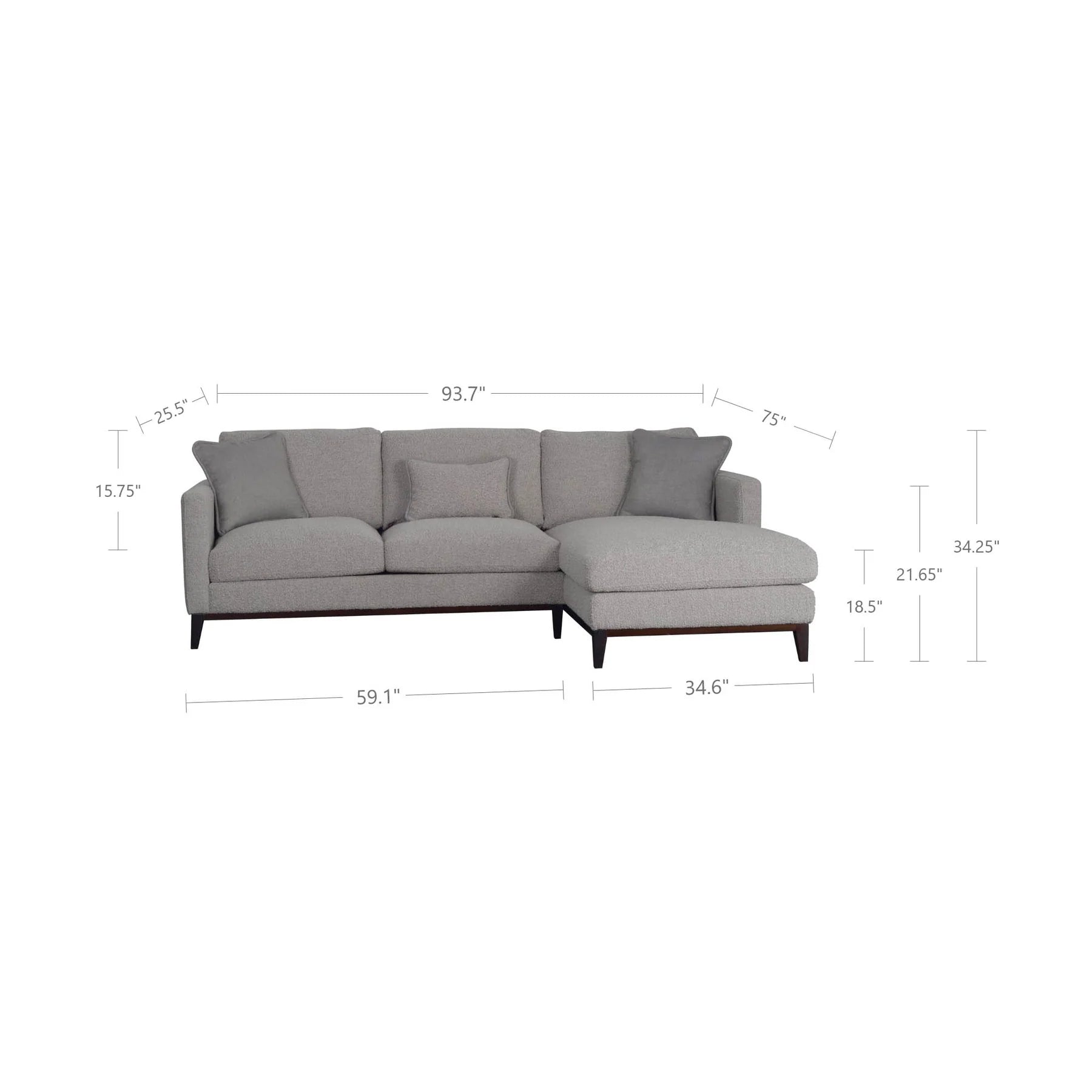 BURBANK SOFA RHF SECTIONAL