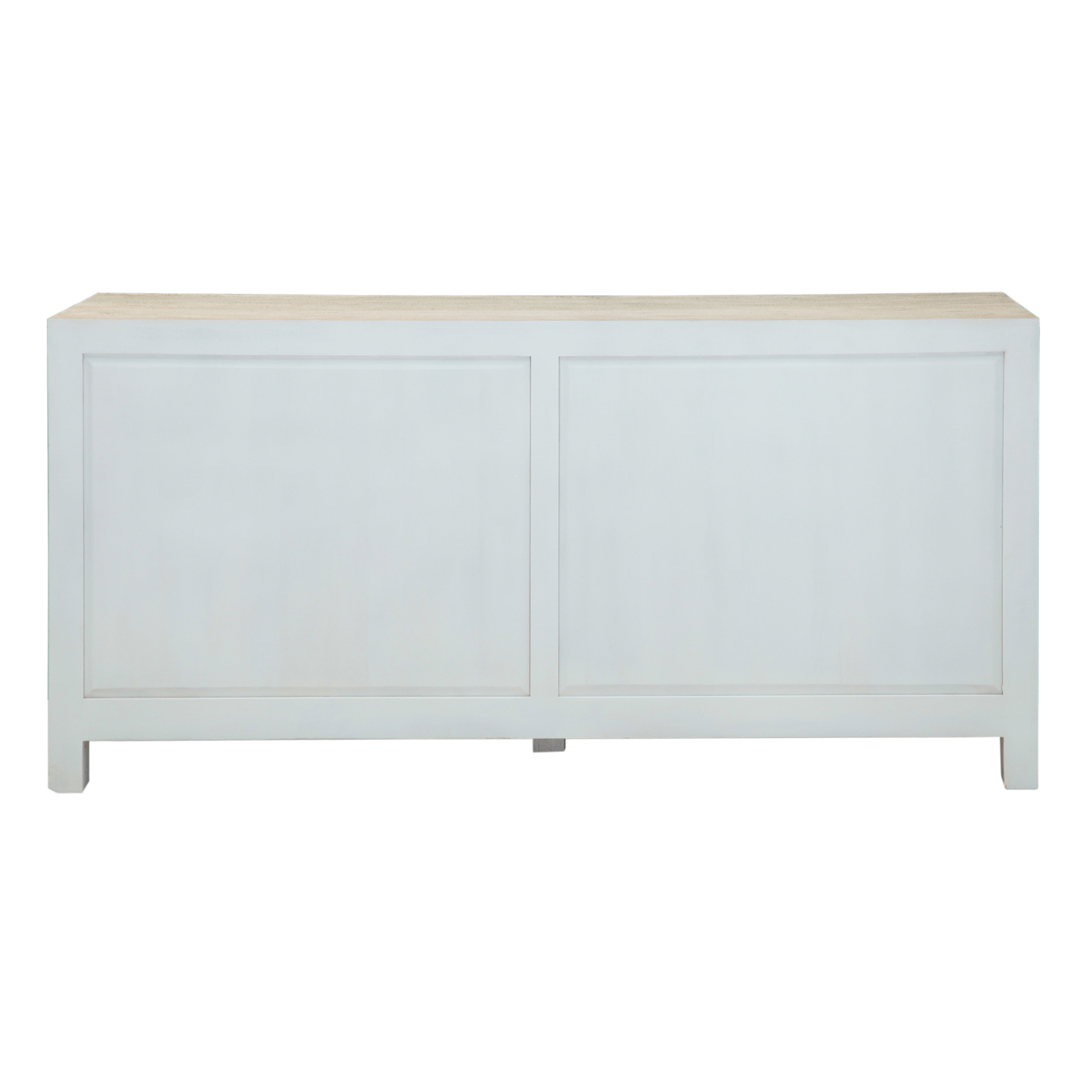 71" Carved Heirloom White Mango Dresser
