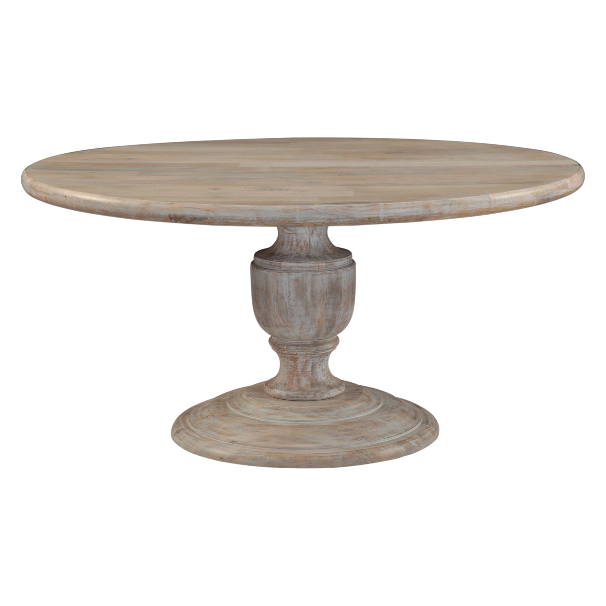 60" Heirloom White Mango Round Dining Table