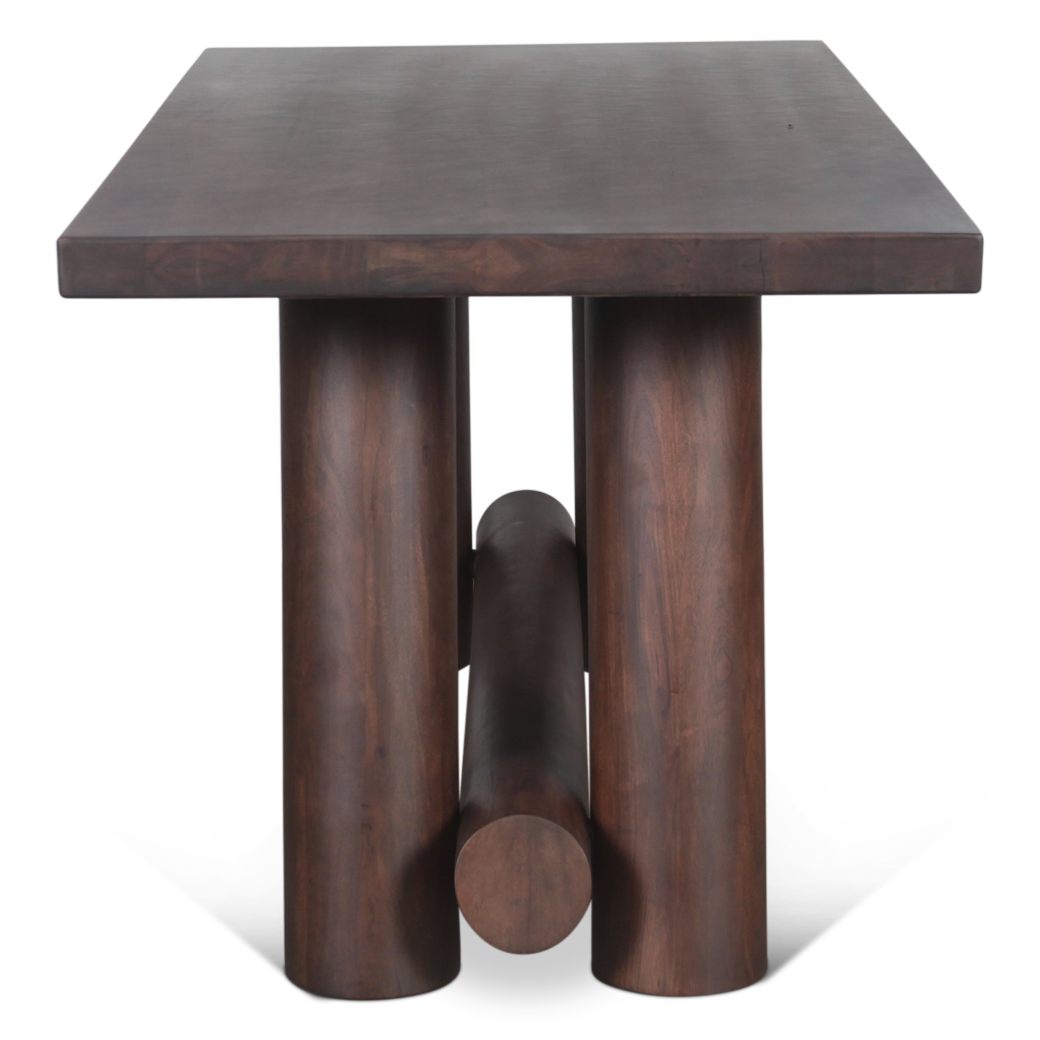 80" Vinegar Acacia Wood Gathering Table