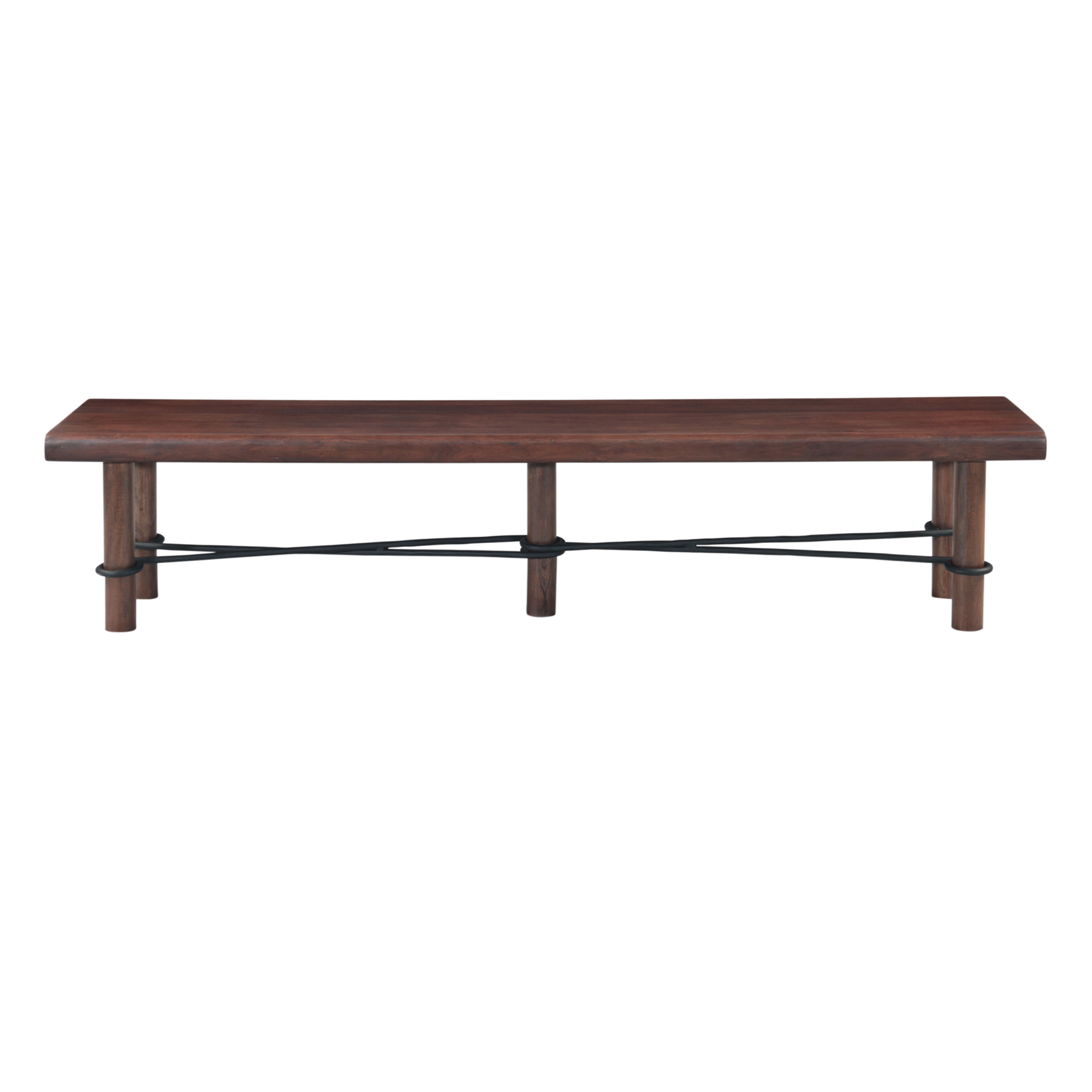80" Vinegar Acacia Bench