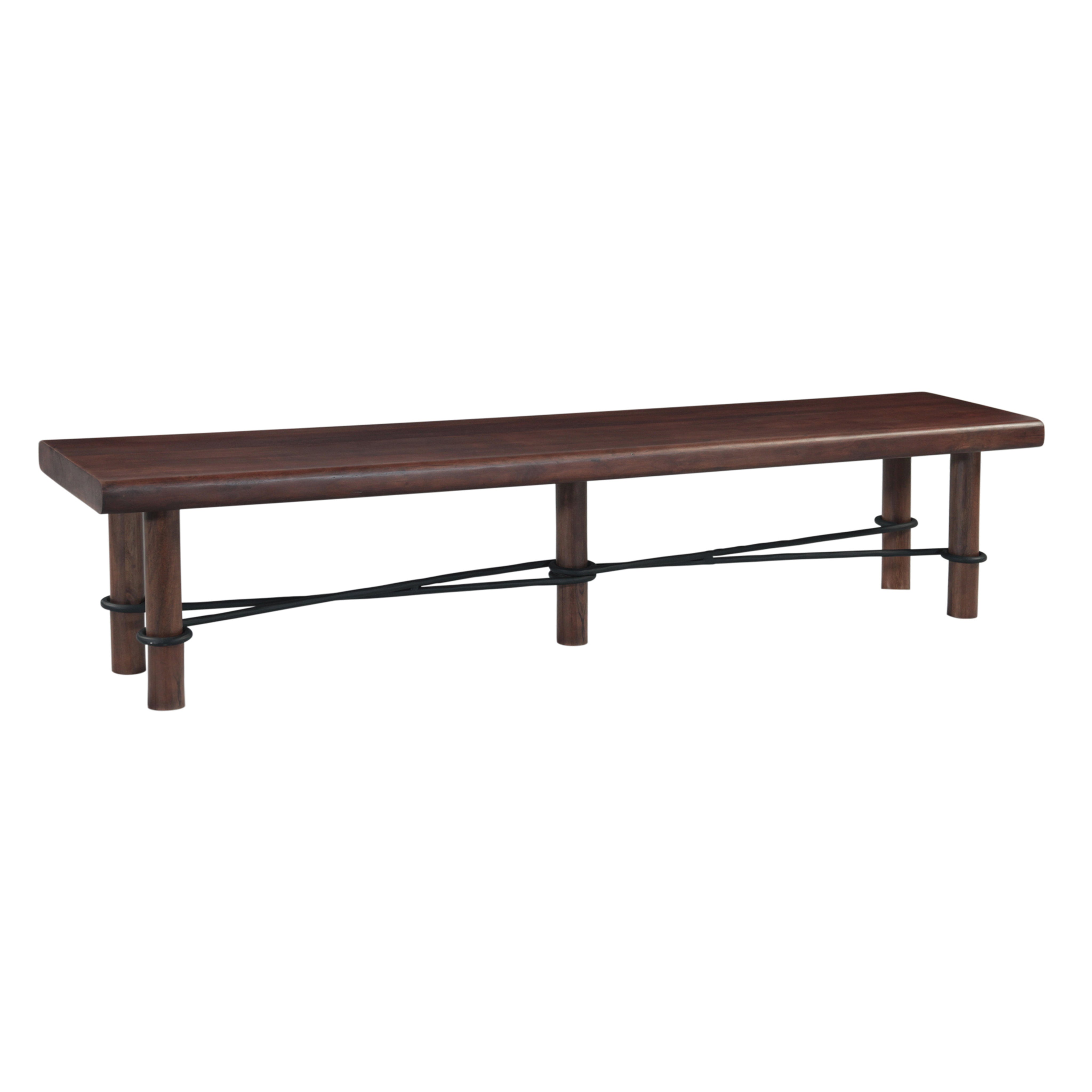 80" Vinegar Acacia Bench