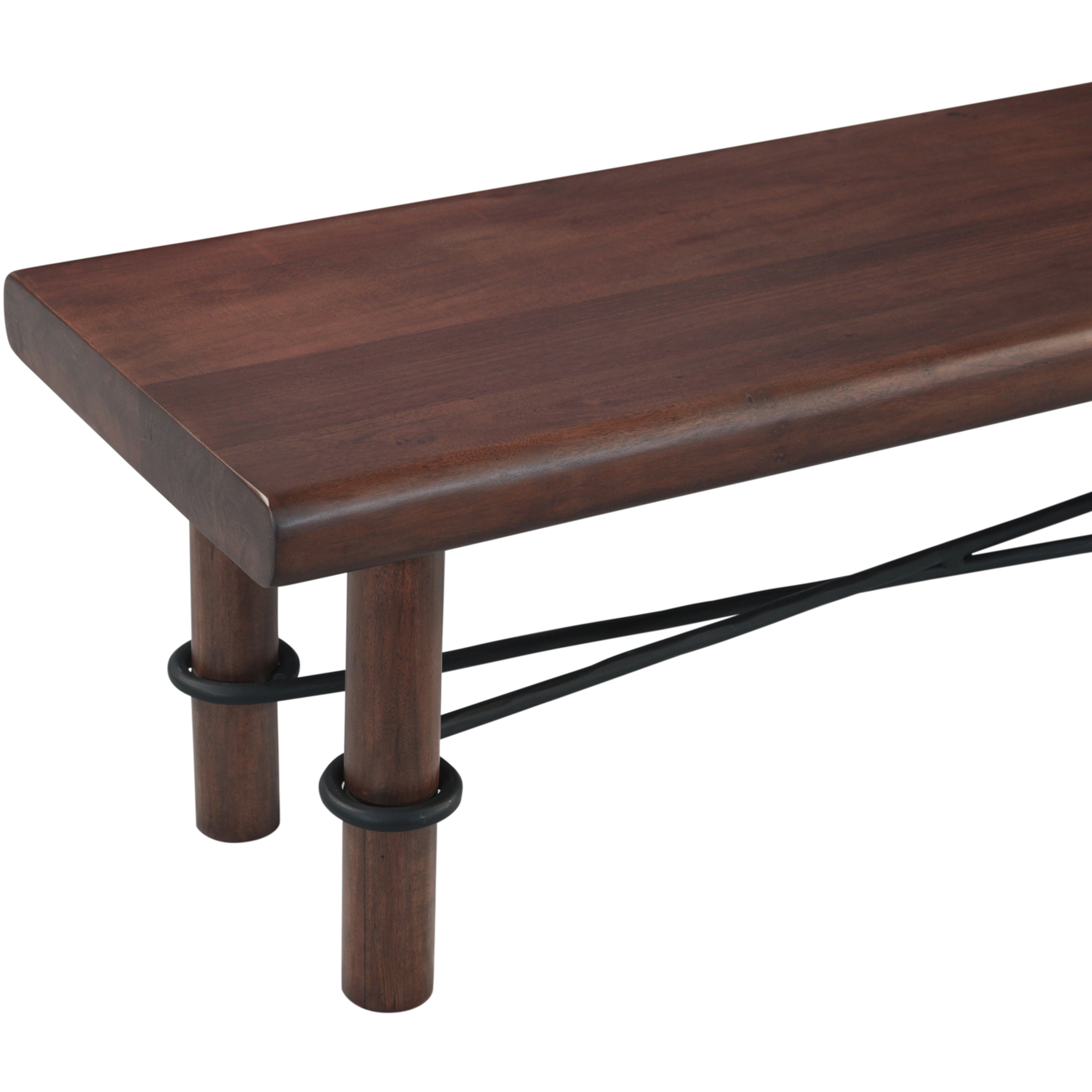 80" Vinegar Acacia Bench