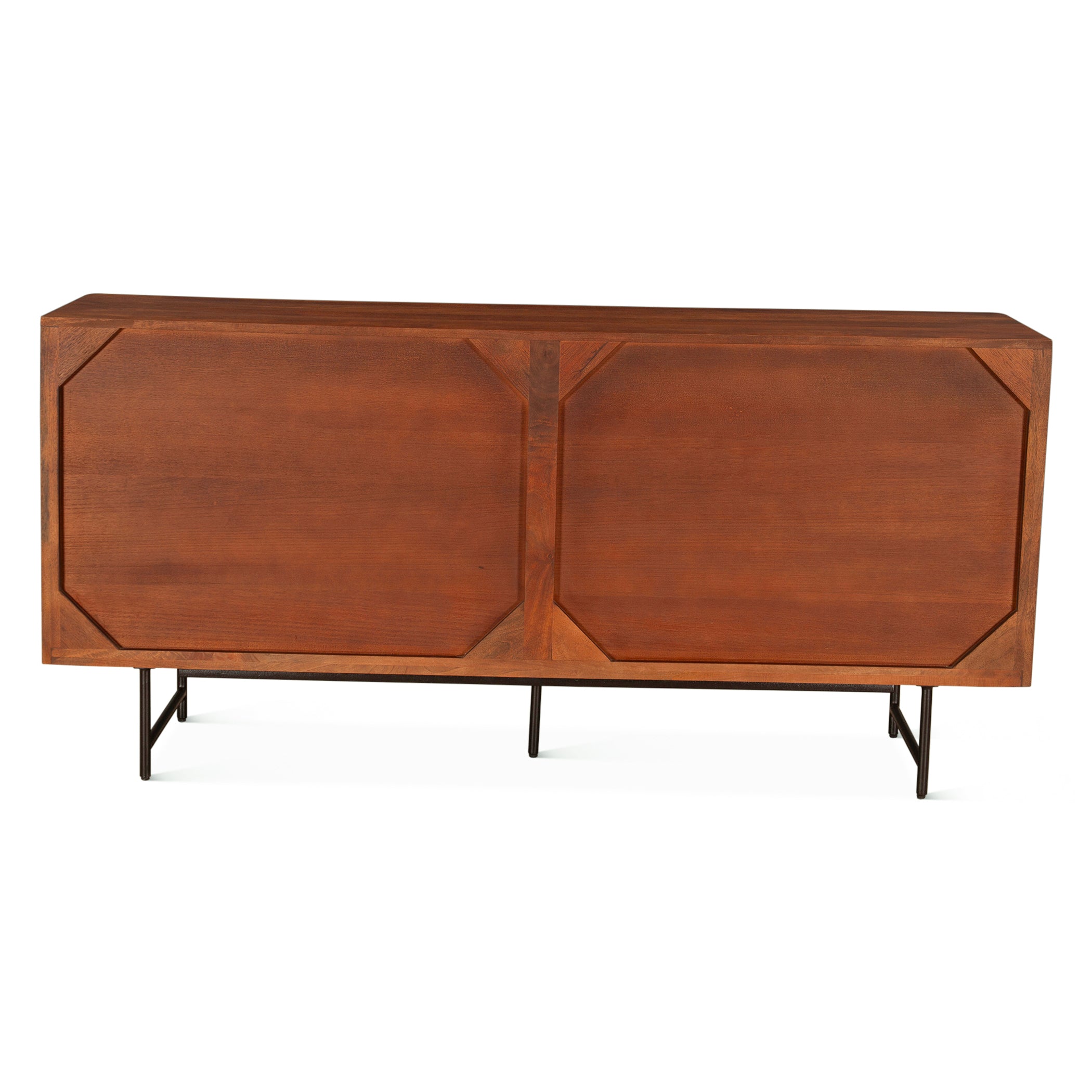67" Pecan Brown Mango Wood Sideboard