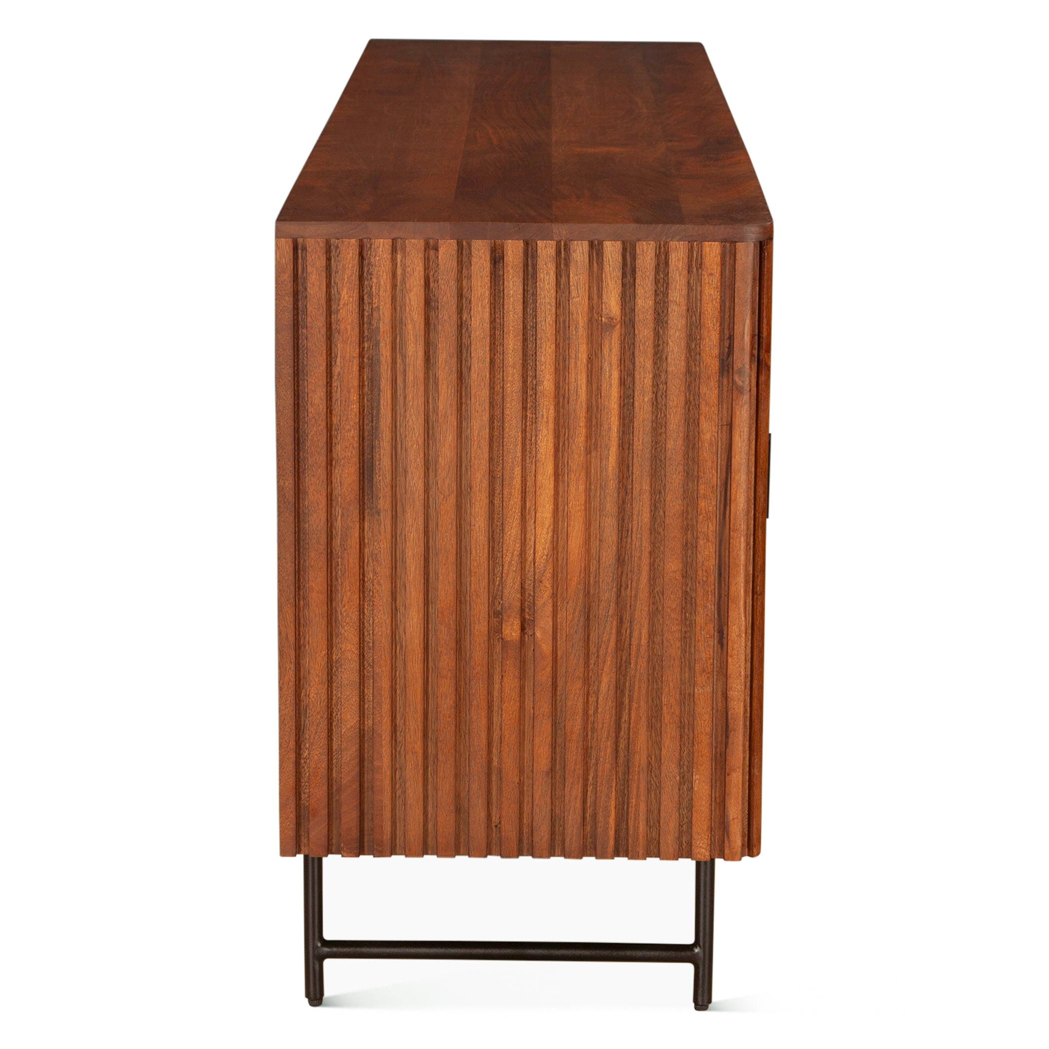 67" Pecan Brown Mango Wood Sideboard